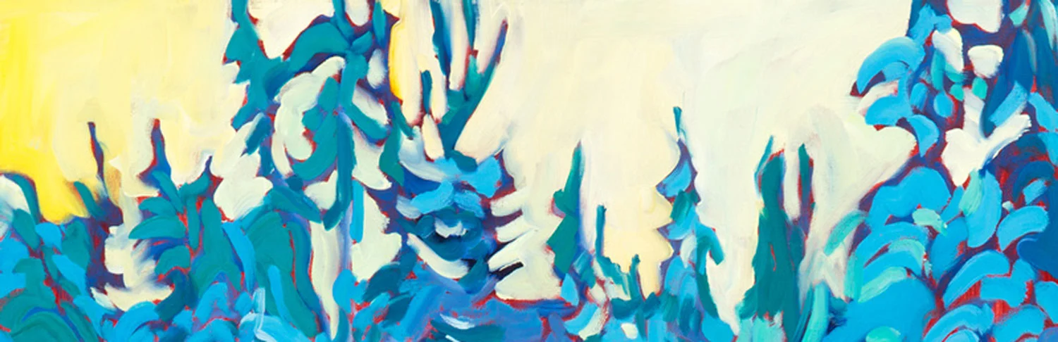 Detail of Painting by Kaija Savinainen Mountain