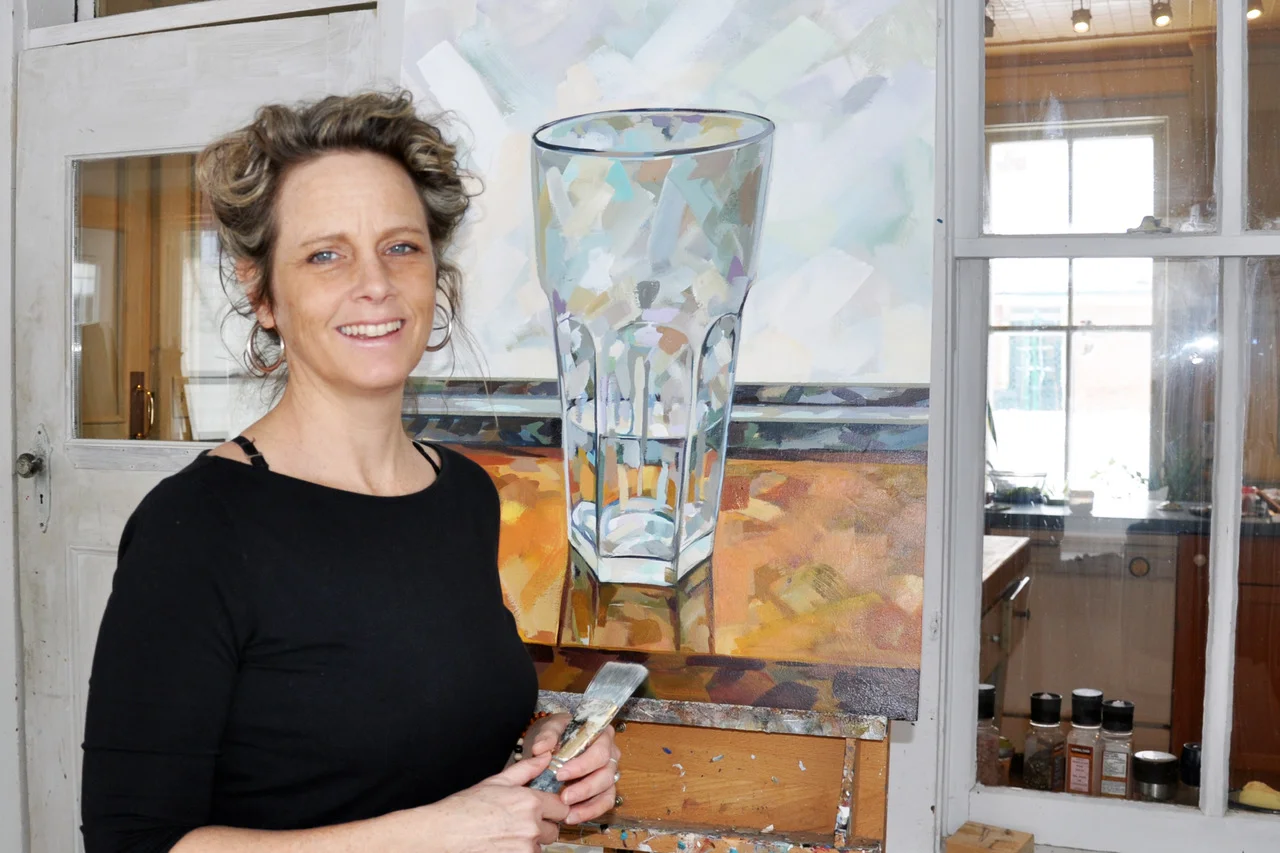 Painting: 24 x 36 | Glass of Water