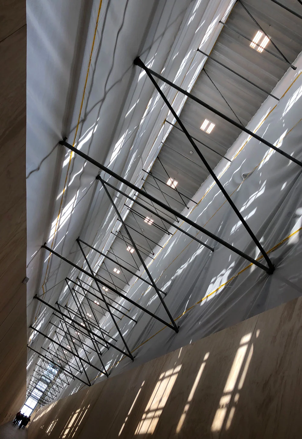 Under renovation in 2018 | The narrowed corridor leading up to the beautiful, welcoming atrium of the Gallery.
