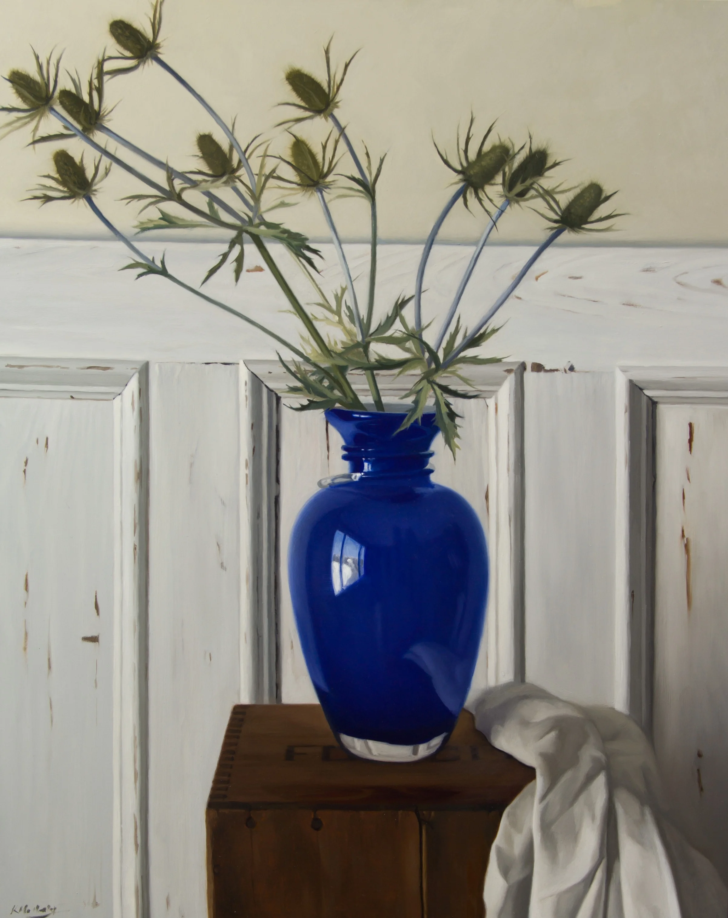 Blue Vase & Thistle | Katherine McNenly | Artist | The Ten Collective