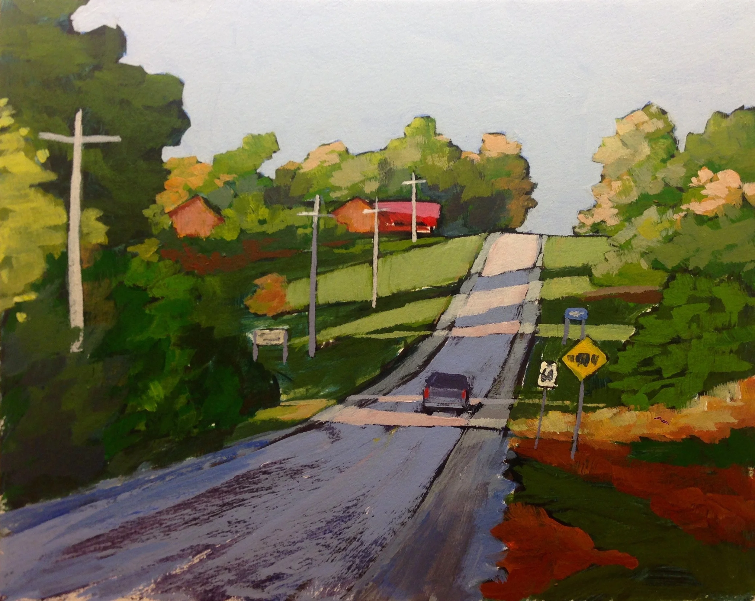 Road to Middleville | SOLD | https://www.dailypaintworks.com/artists/eileen-hennemann-6220/artwork