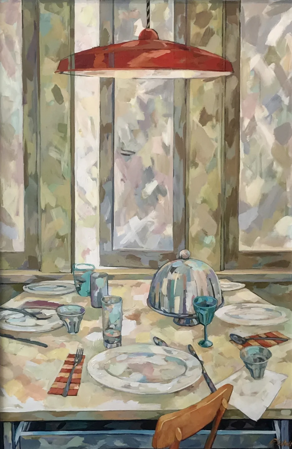 Breaking Bread, 40 x 60, Acrylic on Panel