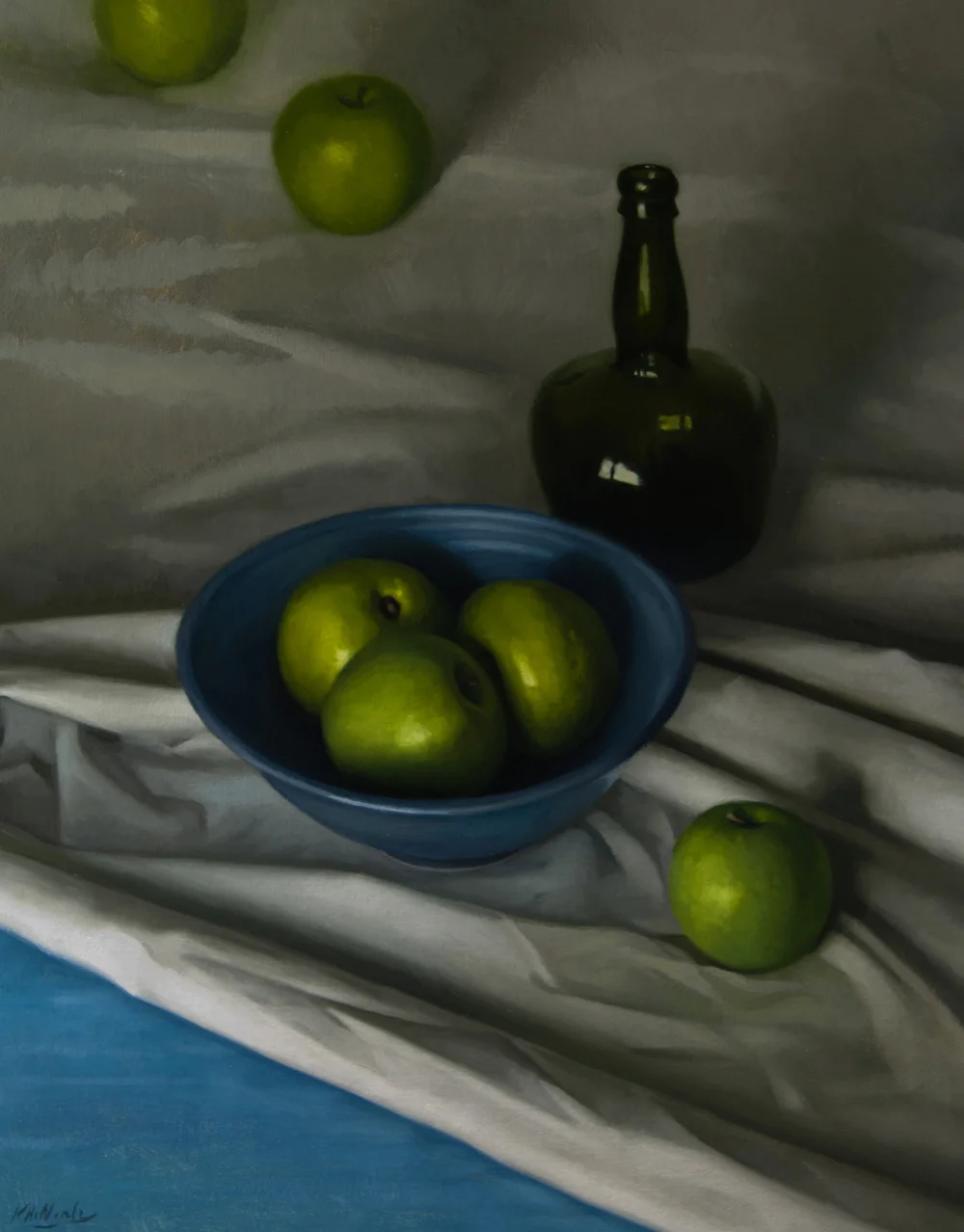 Green Apples | Oil on linen | 18” x 22” | $2100