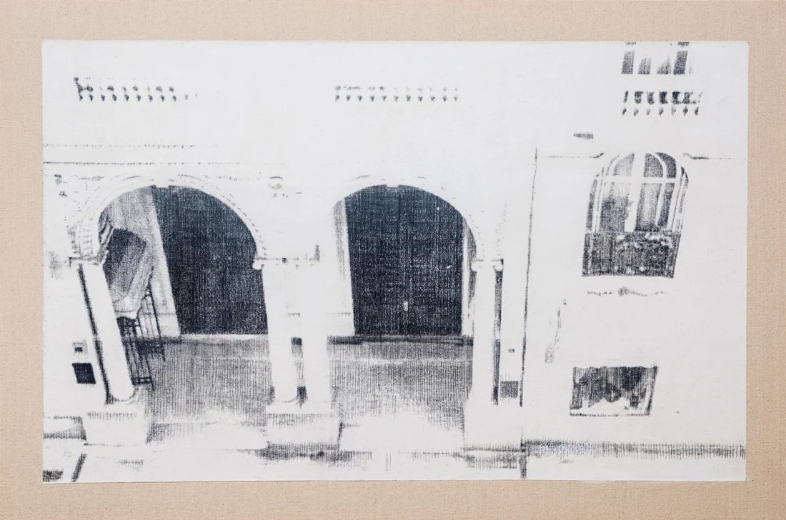 Rue Constadt 91x61cm mixed media on canvas