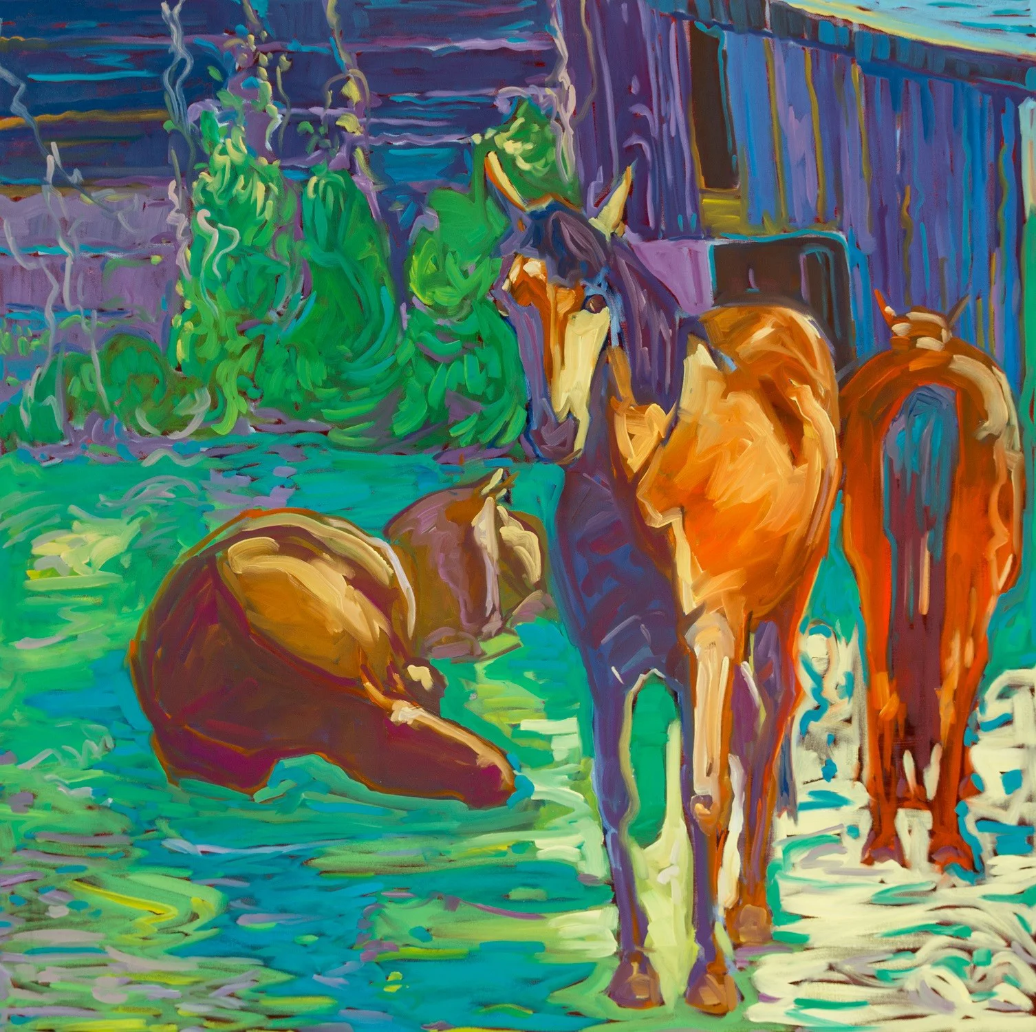 Good Morning | 40” x 40” | Oil on canvas | $2,800