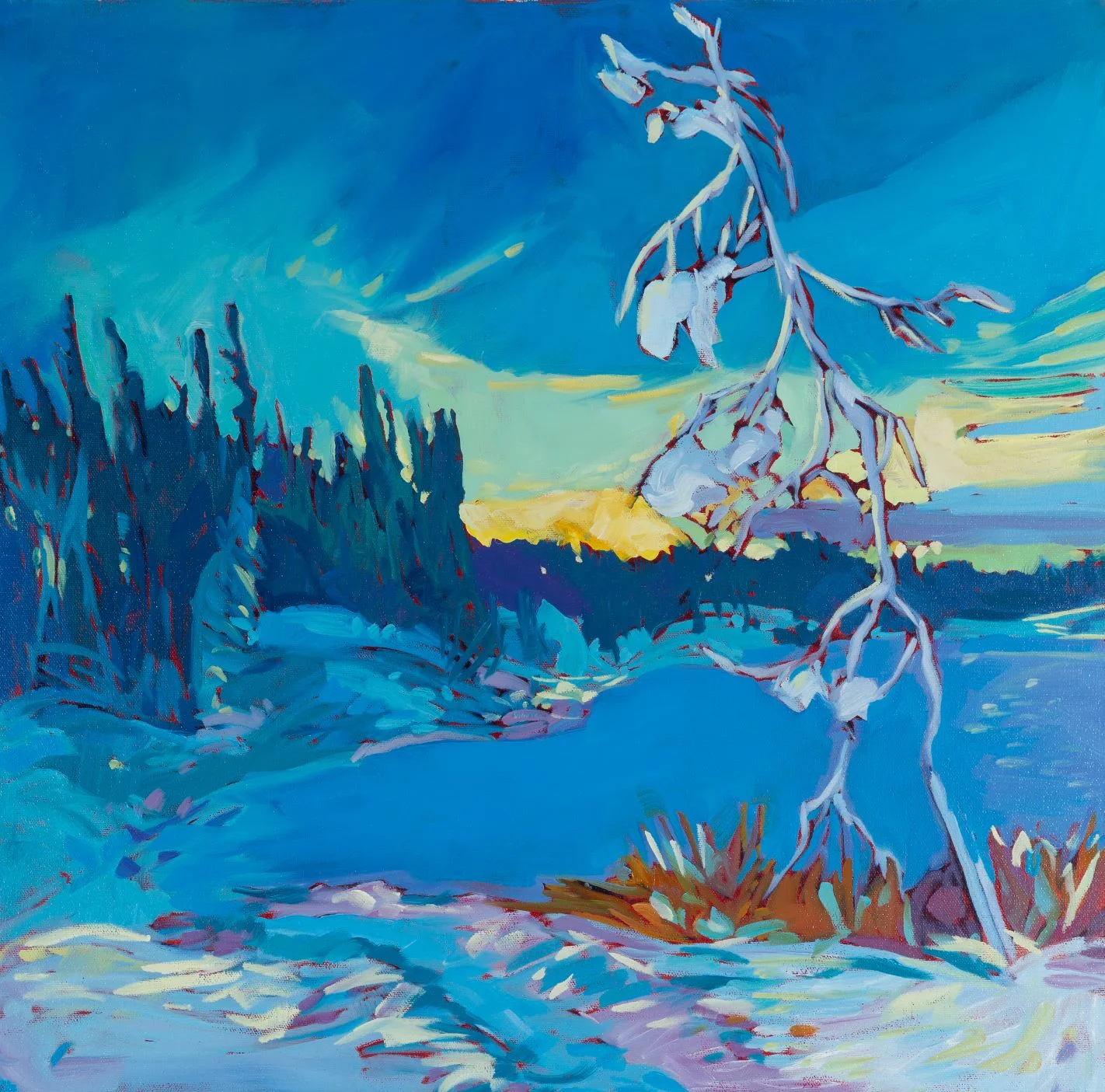 Frozen Lake | 20” x 20” | Acrylic | SOLD