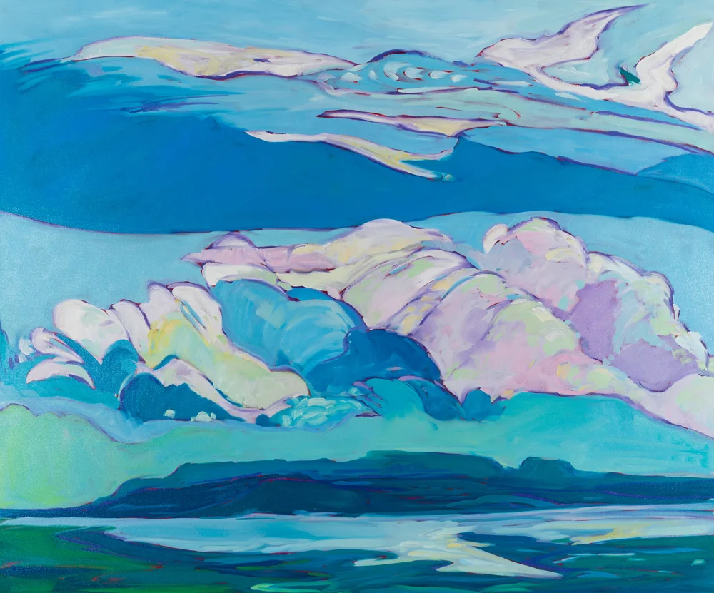 Moving Clouds, Sleeping Giant | 30”x36” | Oil on canvas | $1,800