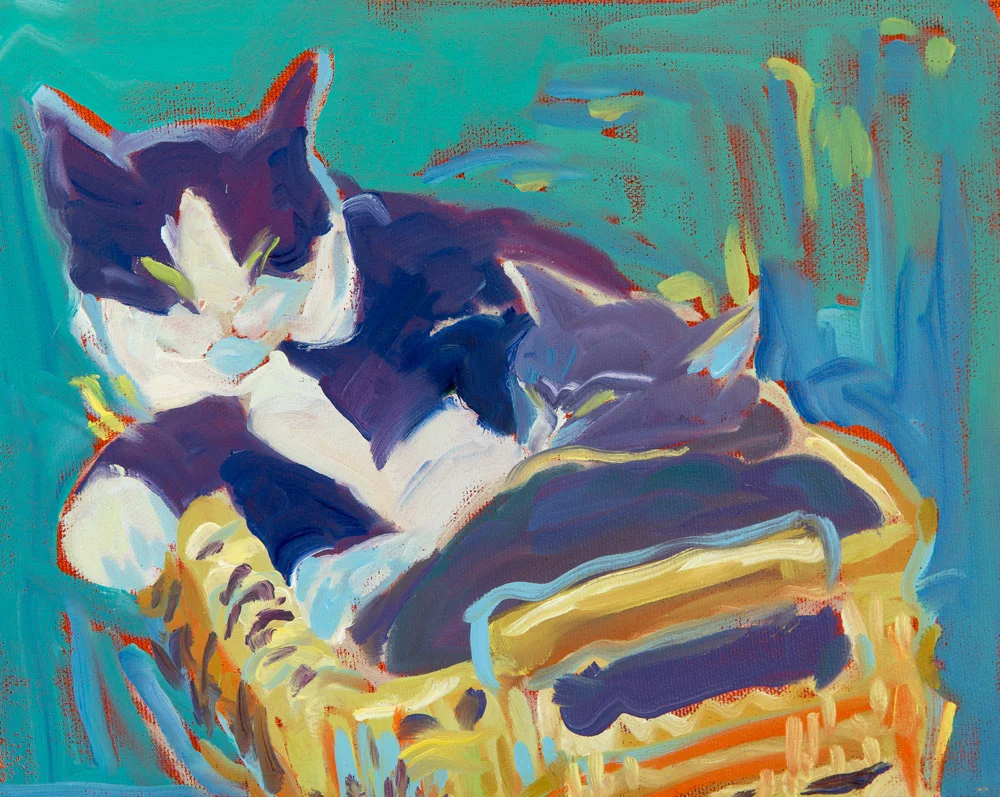 Basket Buddies | 8”x10” | Oil on canvas | $250