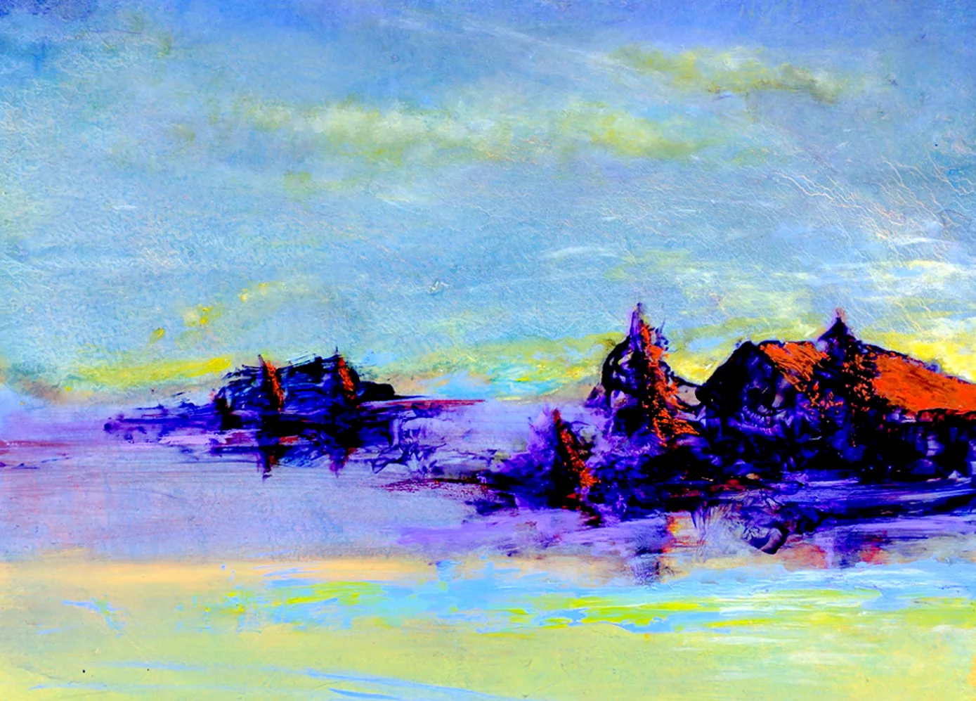 Deep Roots and Still Waters | 16” x 12” | Acrylic on board | $575