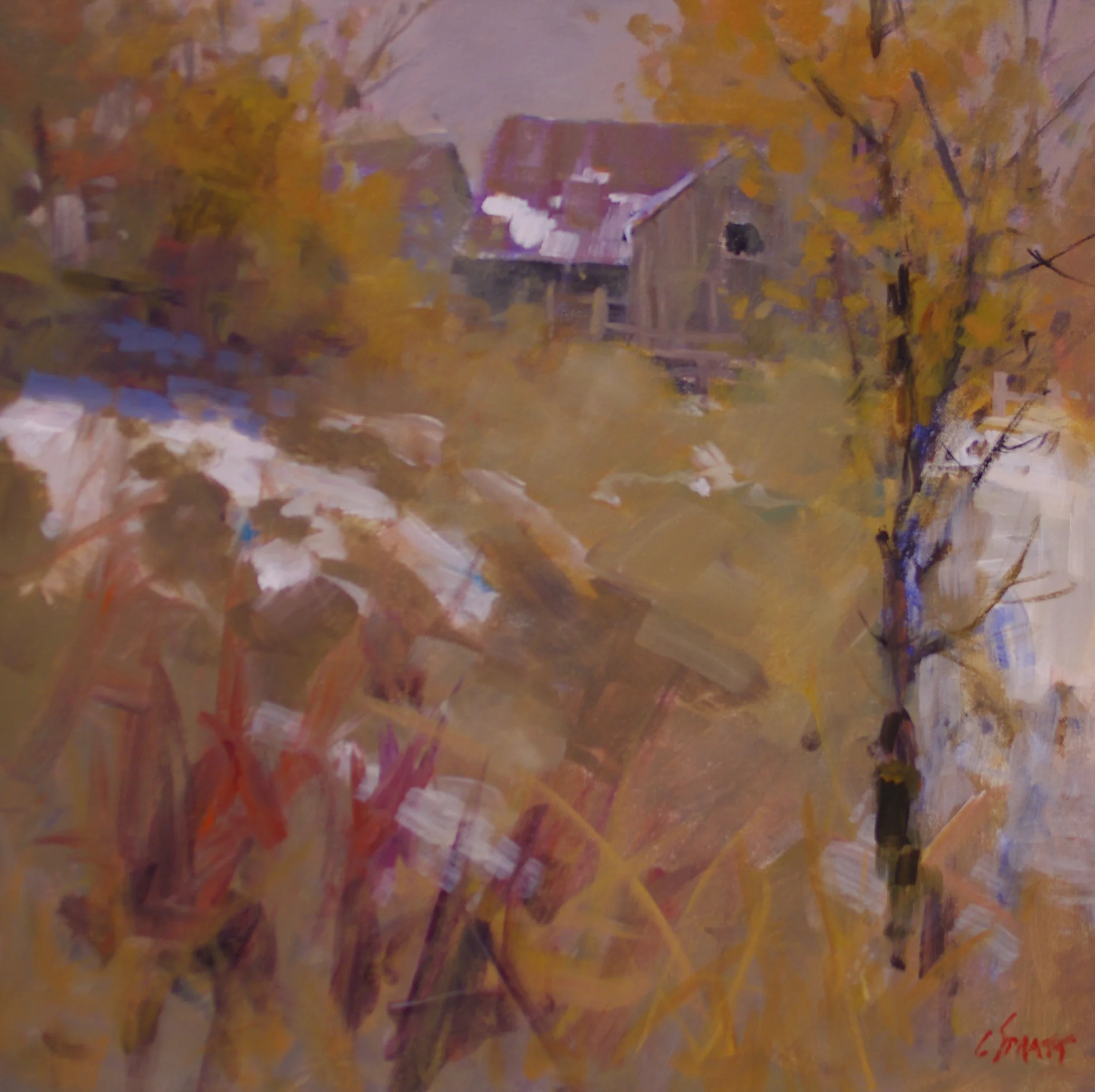 Preparing for Winter | 18x18 | Acrylic | $1500 + tax