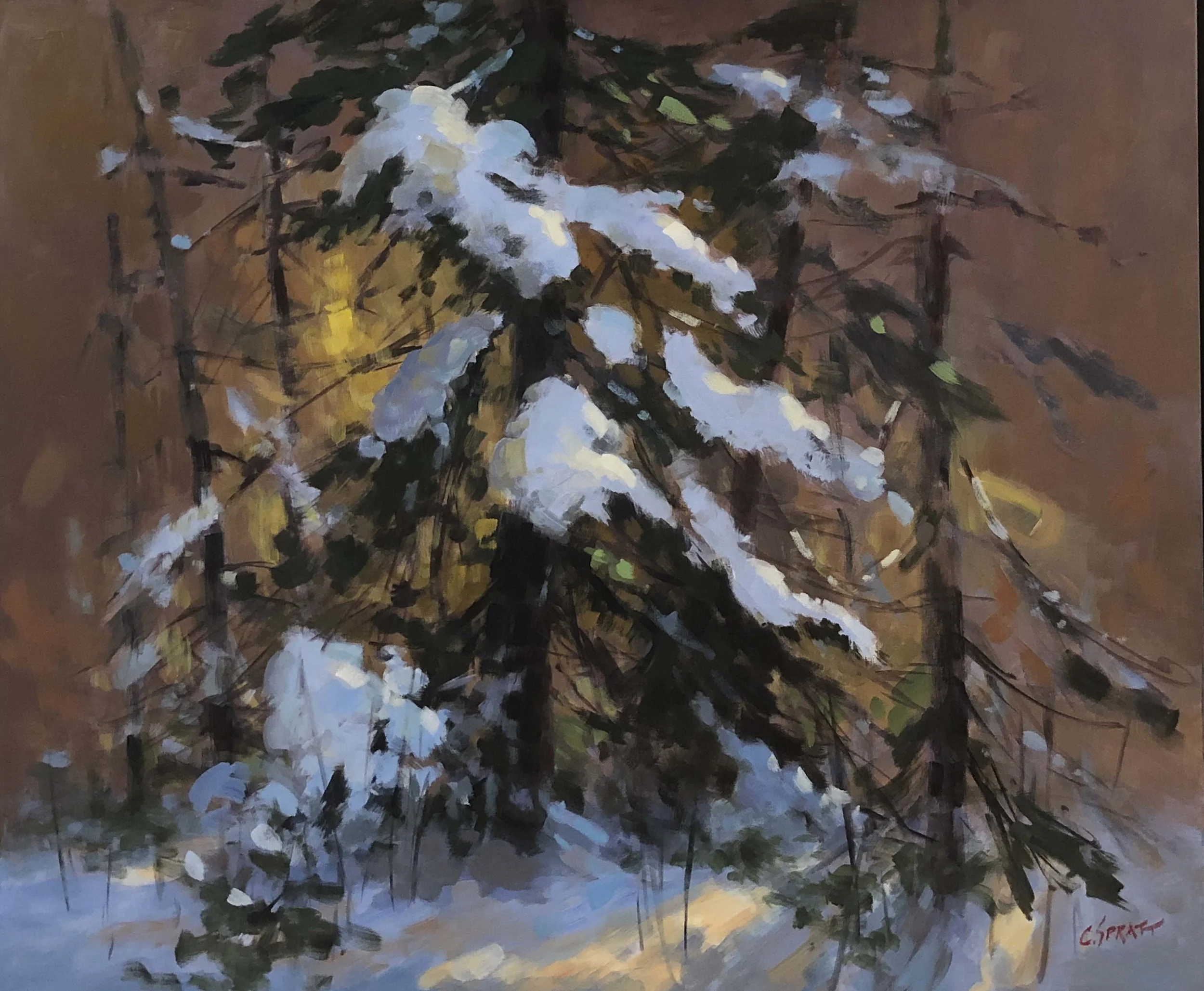  Christmas Tree (Old Almonte Road) | 30 x 36 | Acrylic | $2500 + tax 