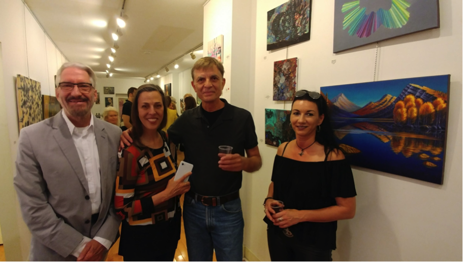 Right to left: Peter Ochal, Marina May Raike, Cem Basarir and Stefanie De la Torre. Photo by Sid Yilgoren.