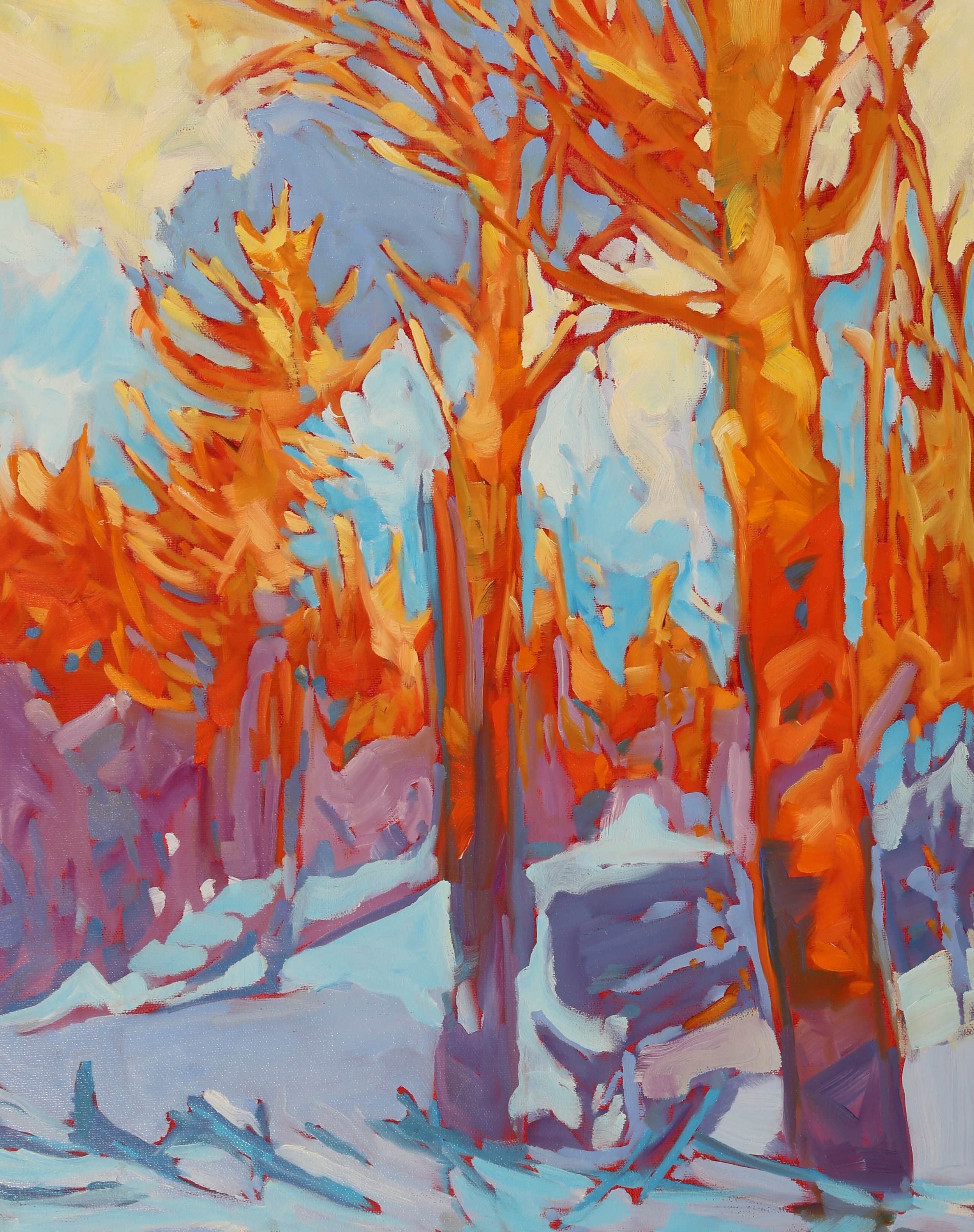  Spring Morning,16x20, oil on canvas, $800 