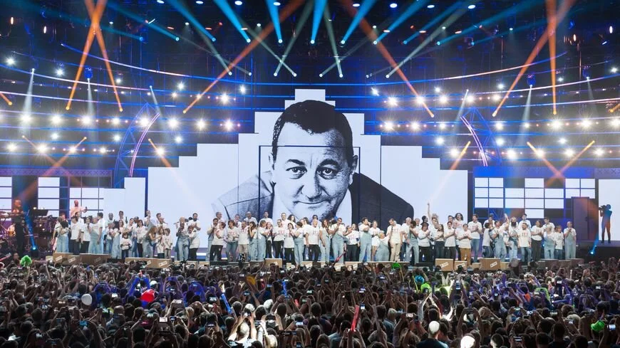 Concert caritatif des Enfoirés au profit des Restos du Coeur