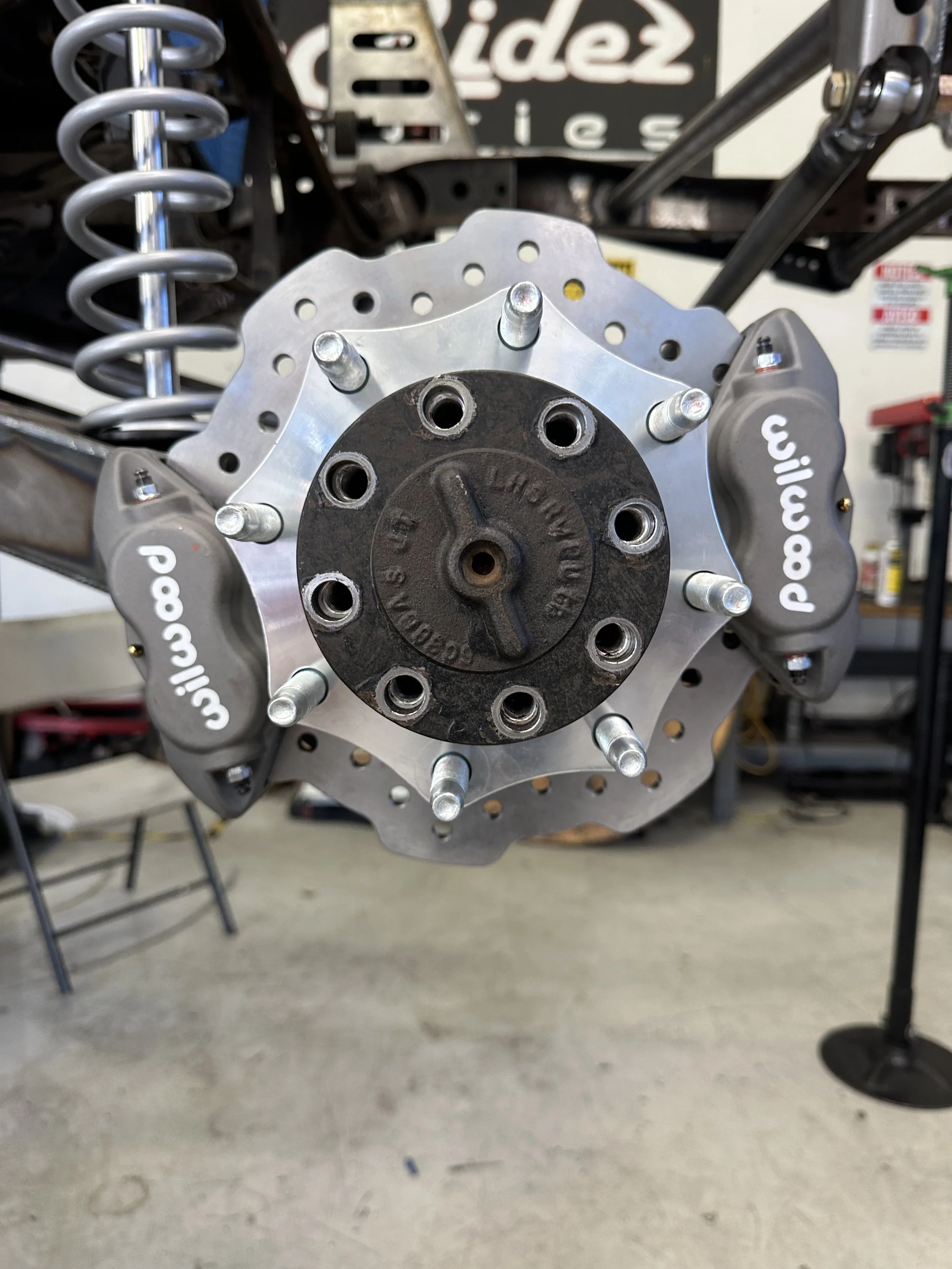 sterling 10.5 aluminum hubs installed