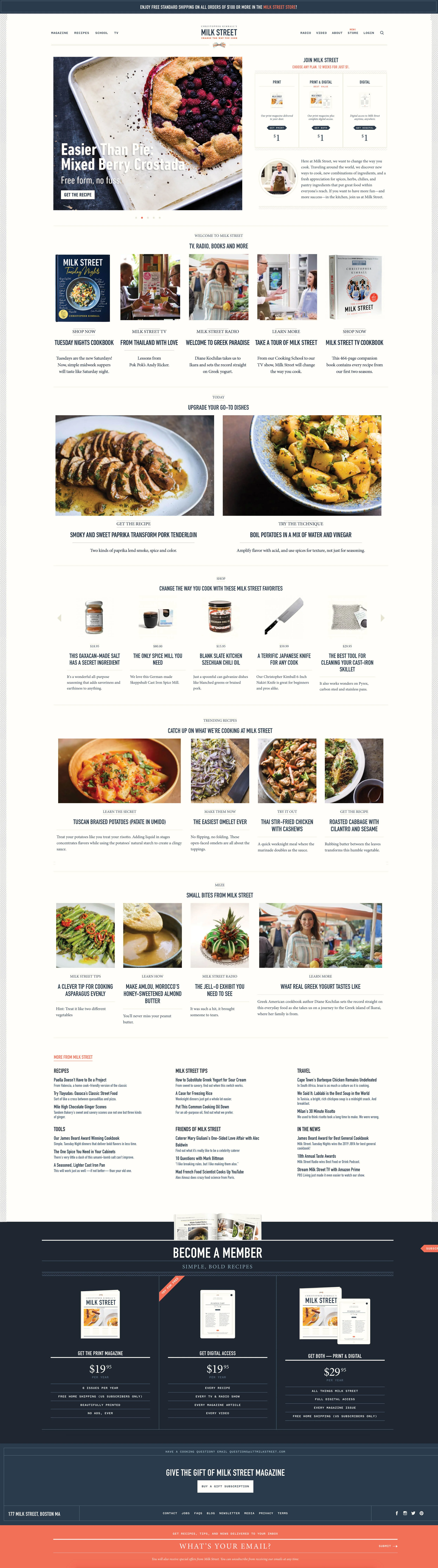 Christopher Kimball’s Milk Street: Website Design