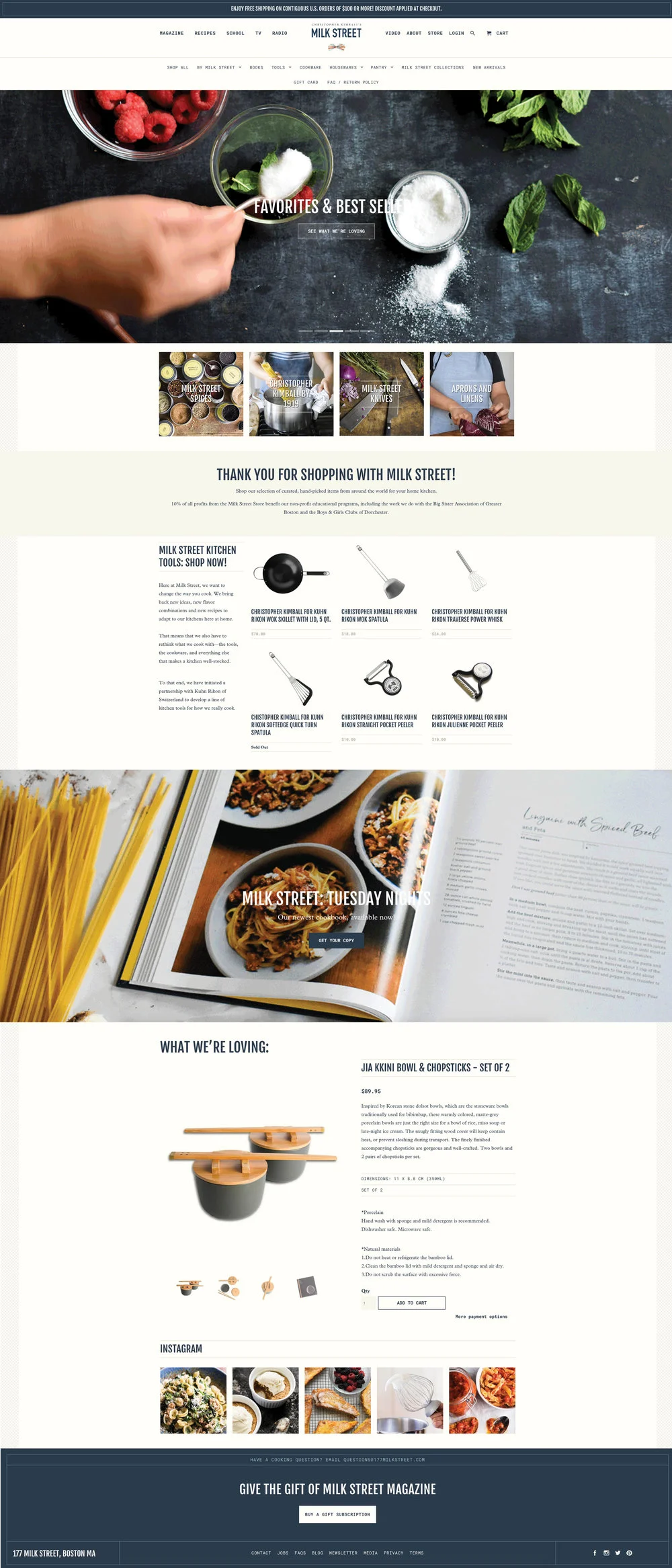 Milk Street Store: E-Commerce Design + Project Management