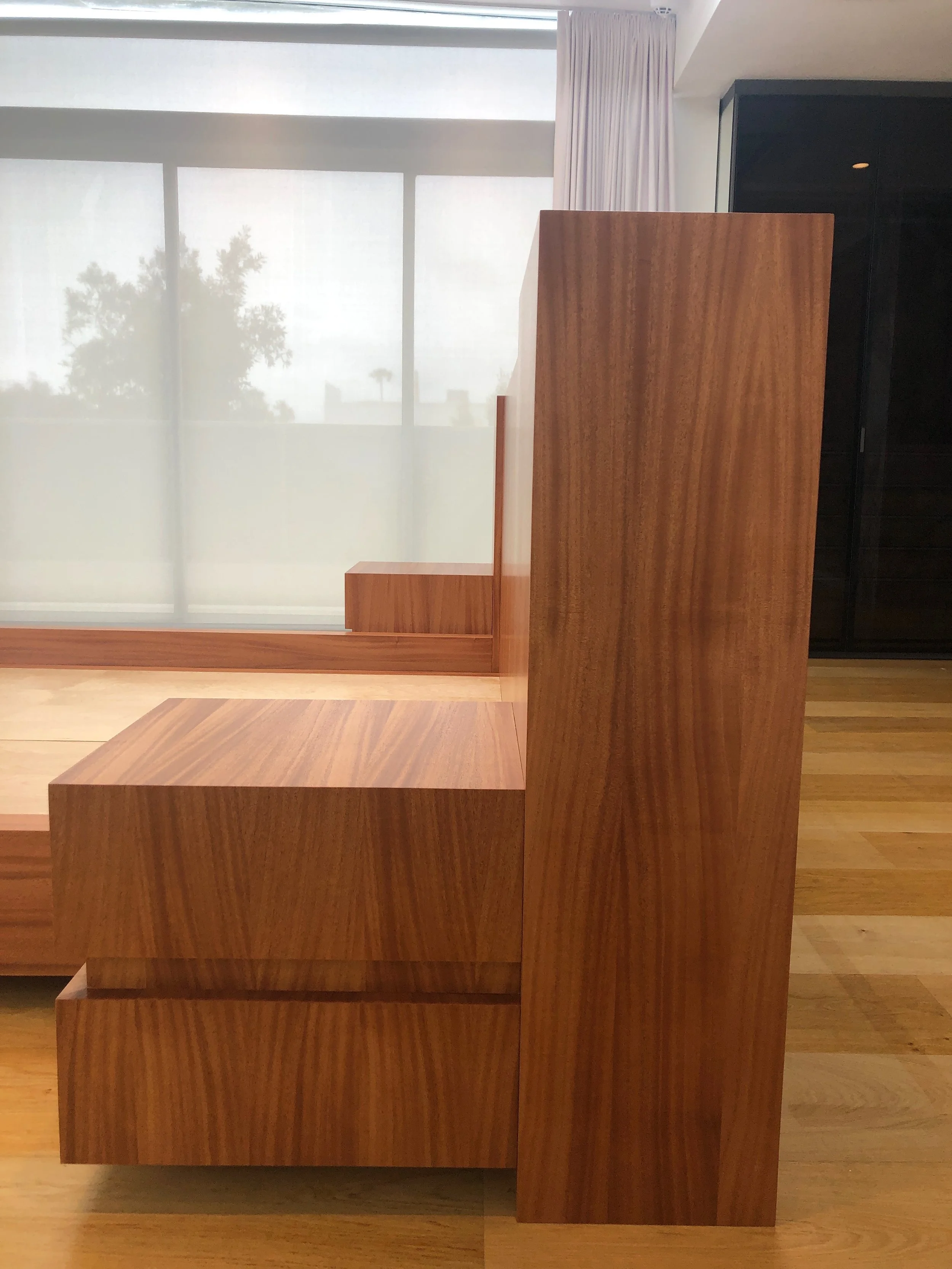 Headboard and nightstand profile