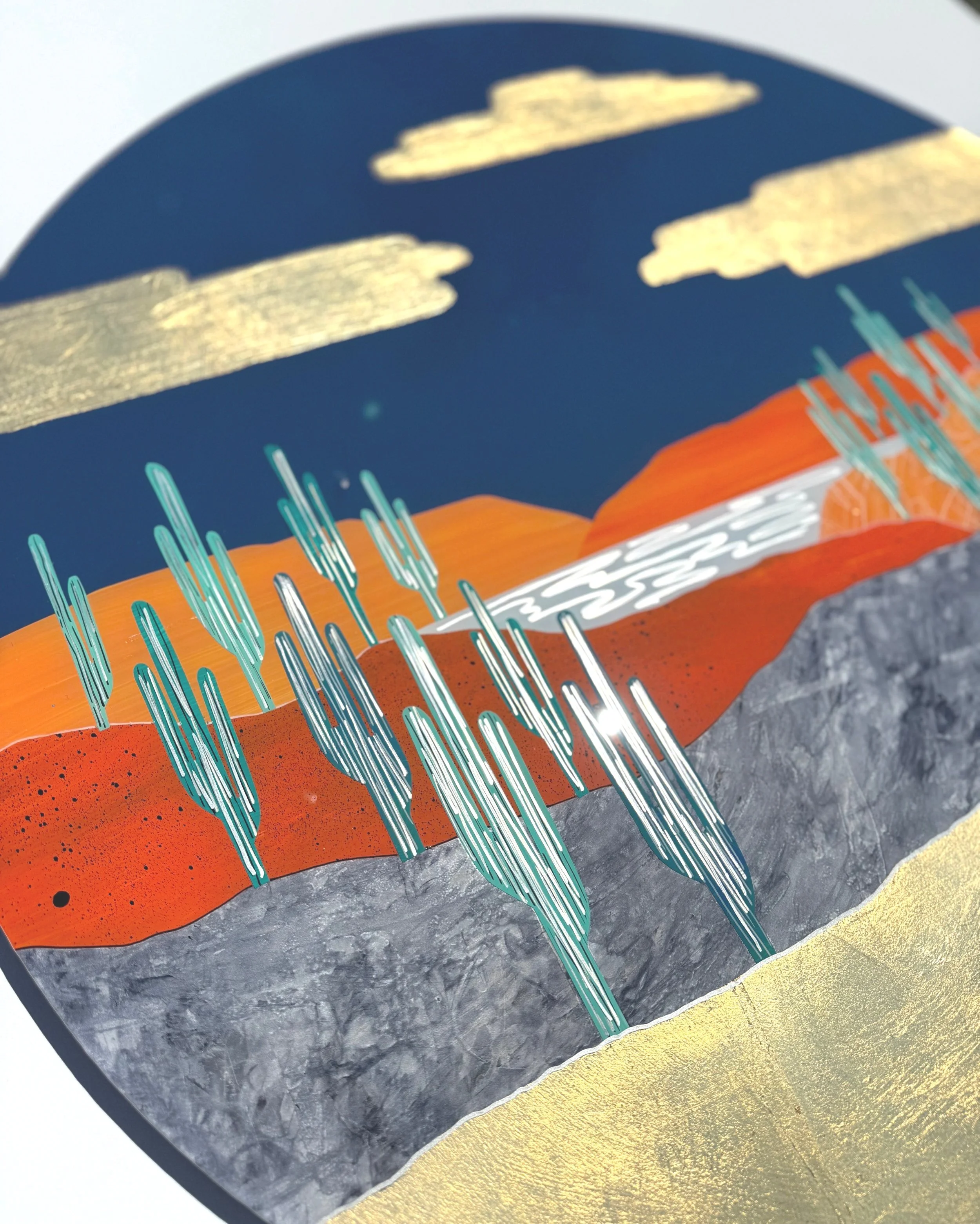 Original Landscape & Cactus Art for Sale | Handcrafted by Lana Nguyen  LAN  art&design