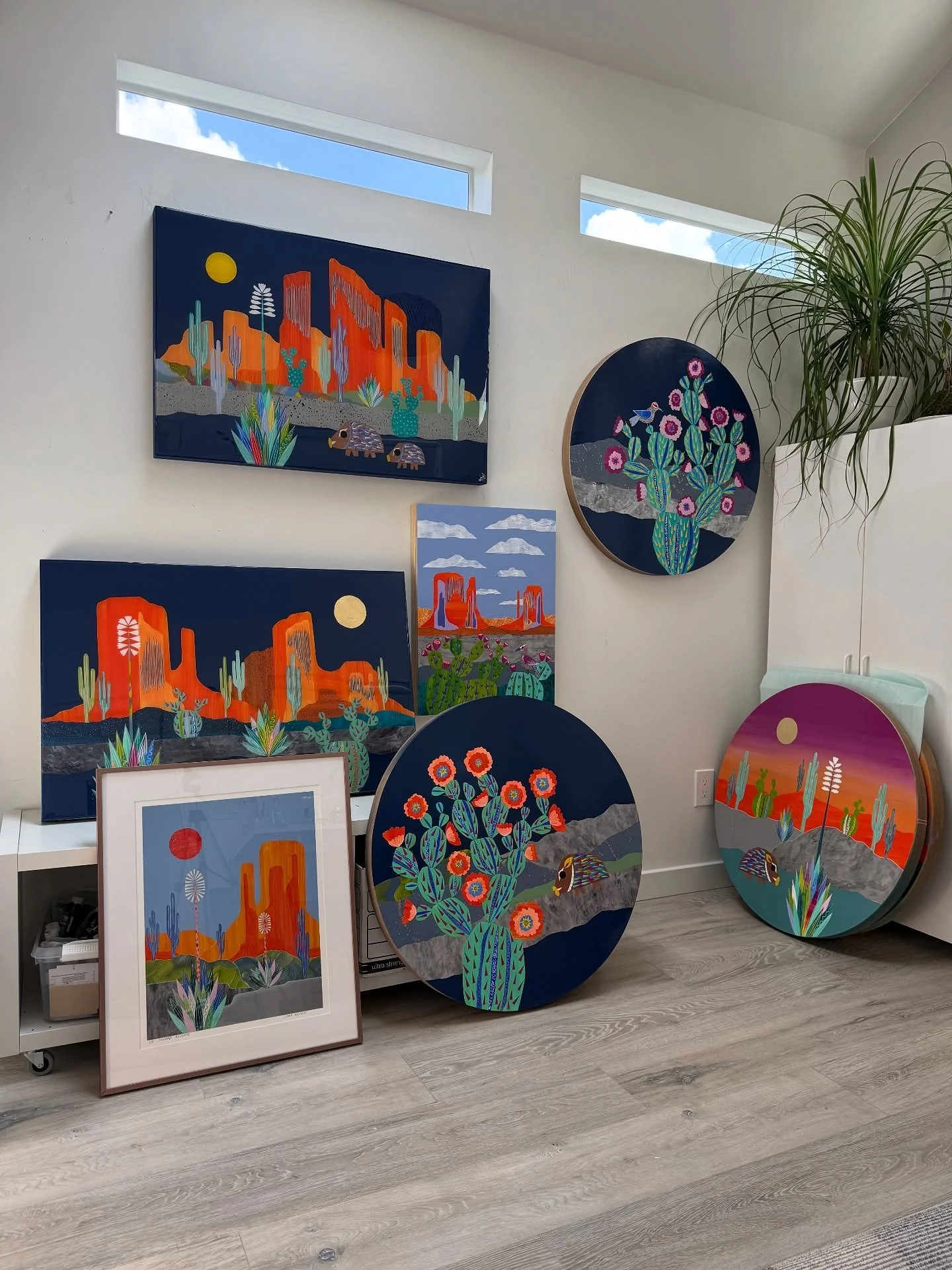 September has been filled with creativity in the studio, between commissions, managing inventory, and new pieces for my October release 🥰 These are some of the most exciting paintings I&rsquo;ve ever made, and my head is brimming with more ideas. It