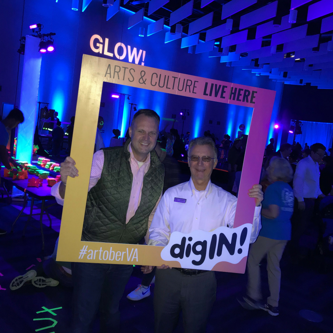  CultureWorks president Scott Garka had a great time at the Science Museum of Virginia for Glow. 