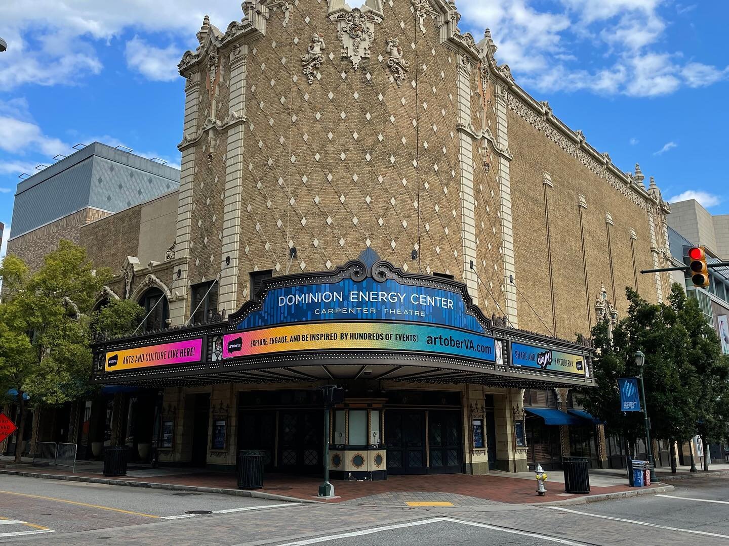 #TBT to an artoberVA 2021 marquee moment at Dominion Energy Center for the Performing Arts! @dominionenergycenter has a stacked lineup of exciting events this summer from dance and music to comedy shows, and MORE! What better way to beat the heat tha
