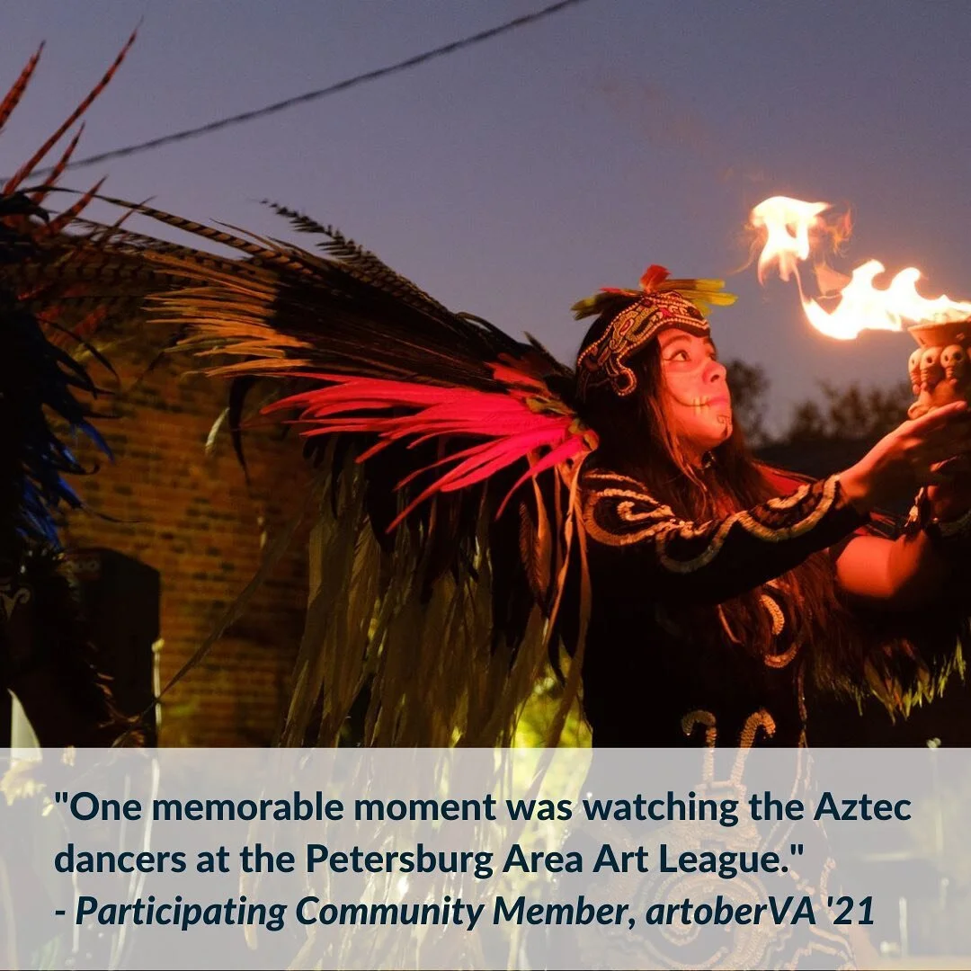 This artoberVA &rsquo;21 participant added, &ldquo;It was great to see people able to travel from Mexico City to be part of this event and such a diverse group of people attend the event and participate.&rdquo; 

artoberVA &rsquo;22 is just TWO month