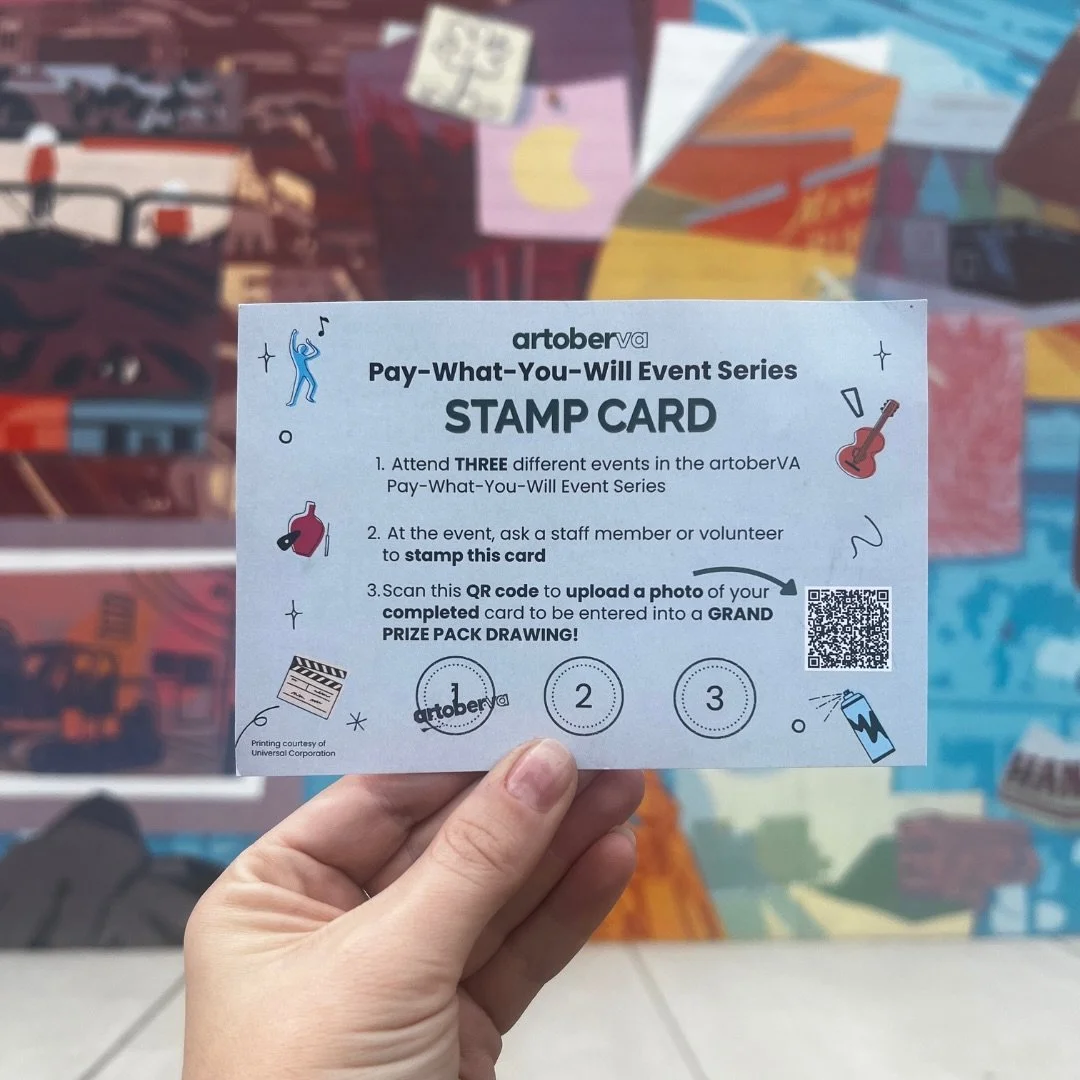 ✨ NAME THAT VENUE ✨

Rachel &amp; Calie took a stroll last week to visit some of our artoberVA Pay-What-You-Will Event Series partners!

The first photo was taken outside Shop Made in VA&hellip;can you guess the remaining ten venues? 🤔

💬 Correctly