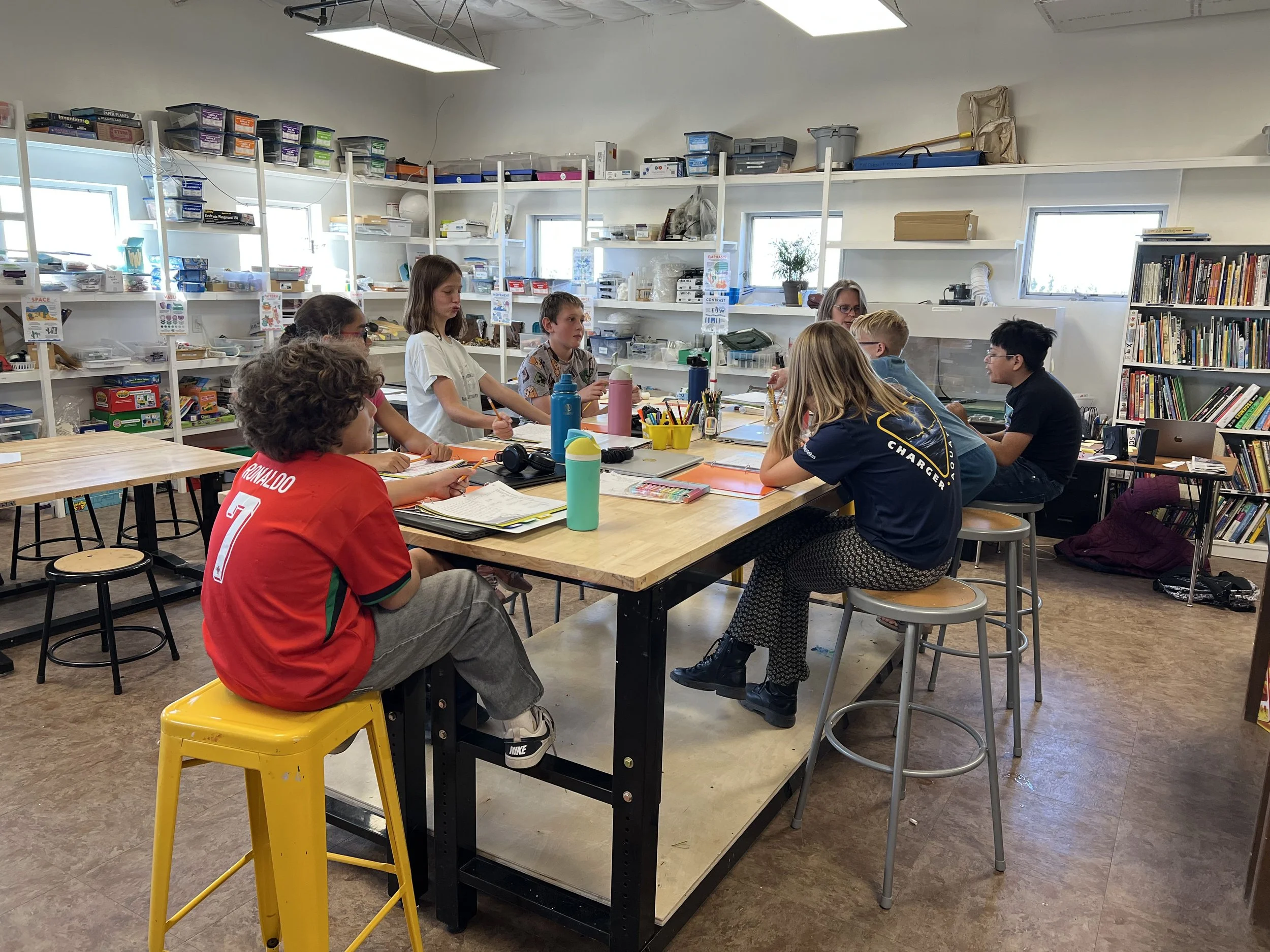 Students in classroom learning