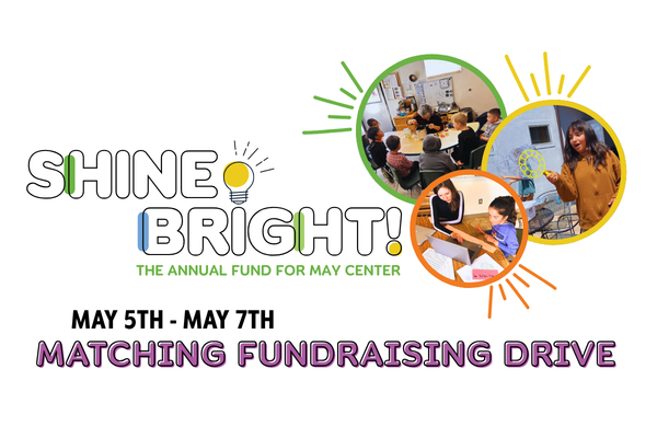 Shine Bright Annual Fund campaign graphic shares that matching fundraiser happens May 5th through May 7th