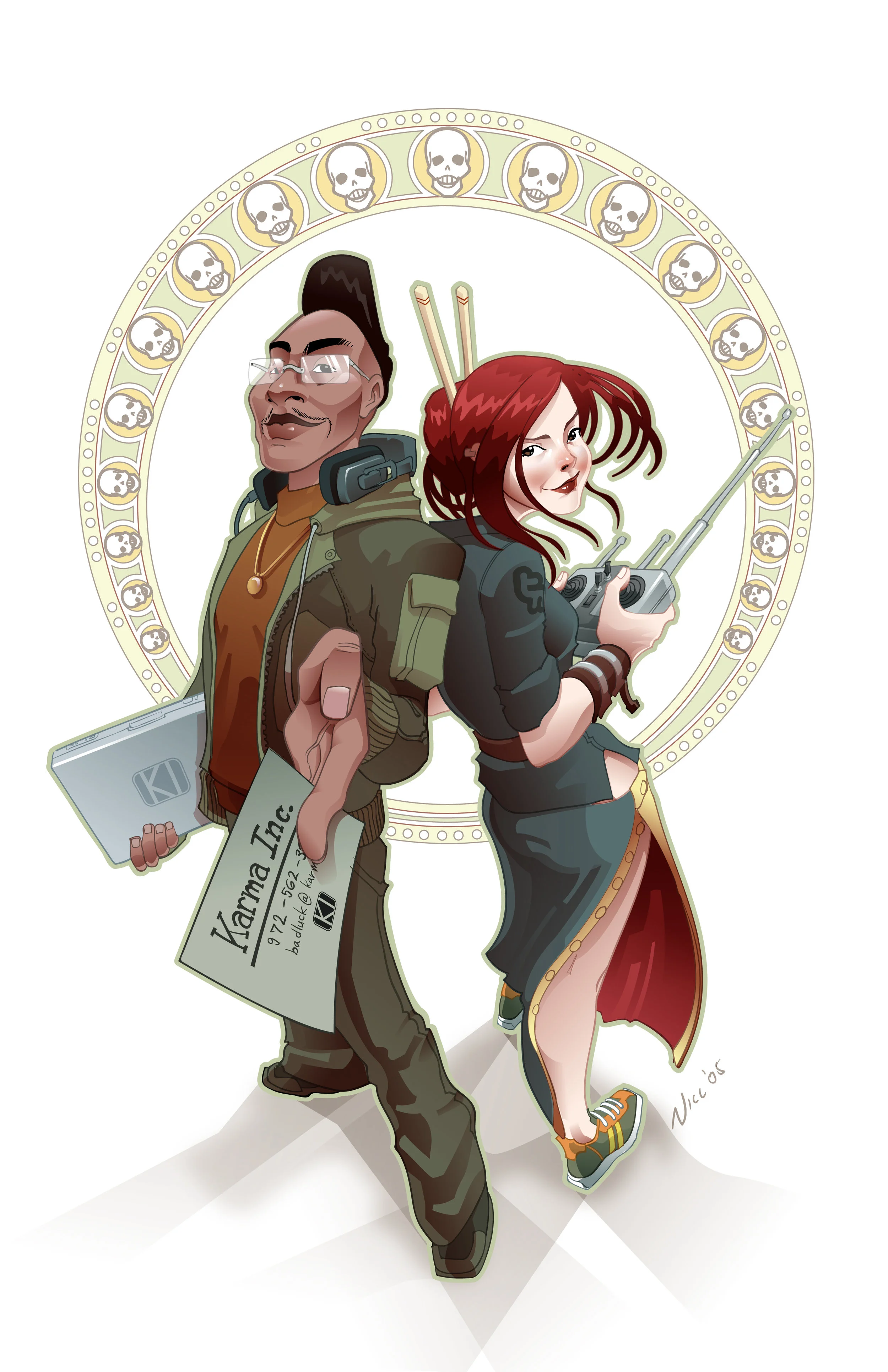 Karma Incorporated pin-up