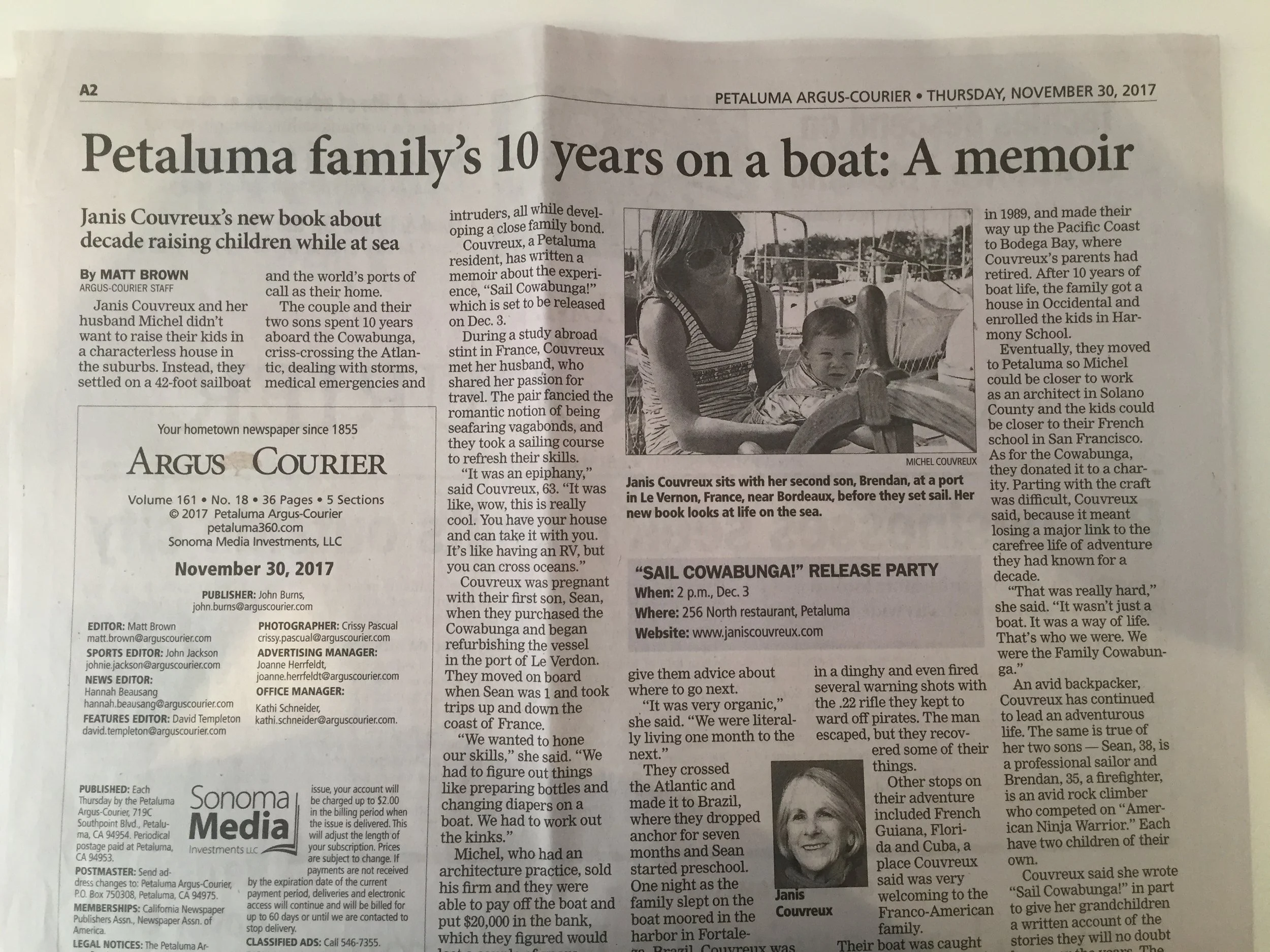 Local Love for 'Sail Cowabunga!'