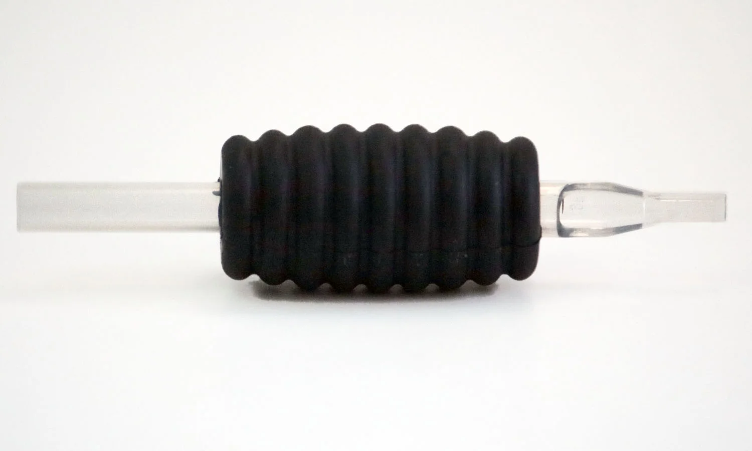 BEZTAT 6/5" FLAT TIP DISPOSABLE GRIP TUBES- BLACK JUMBO RIB 