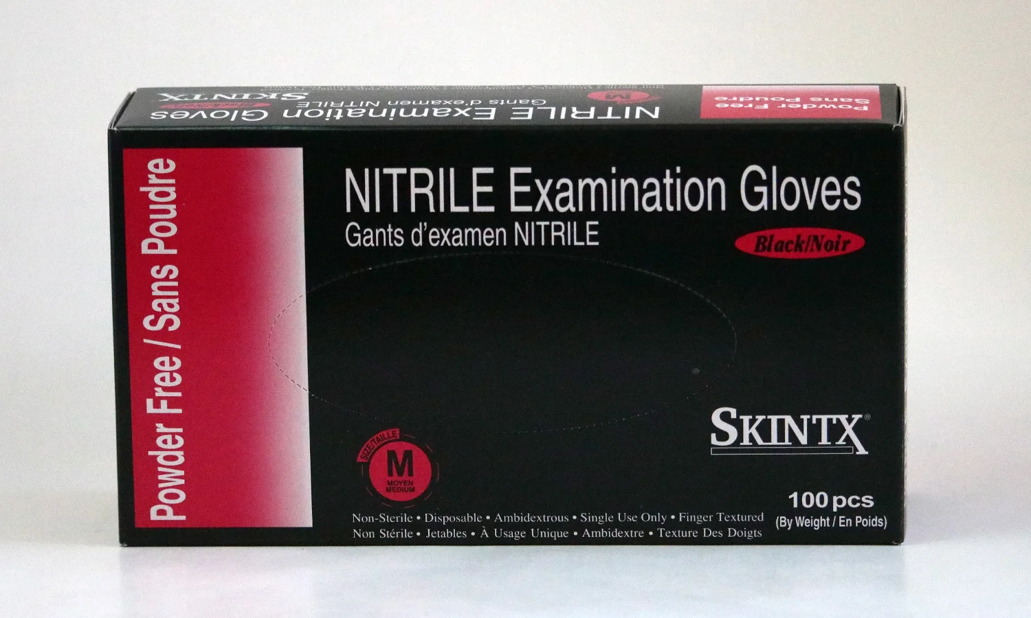 SKINTX BLACK POWDER FREE NITRILE GLOVES