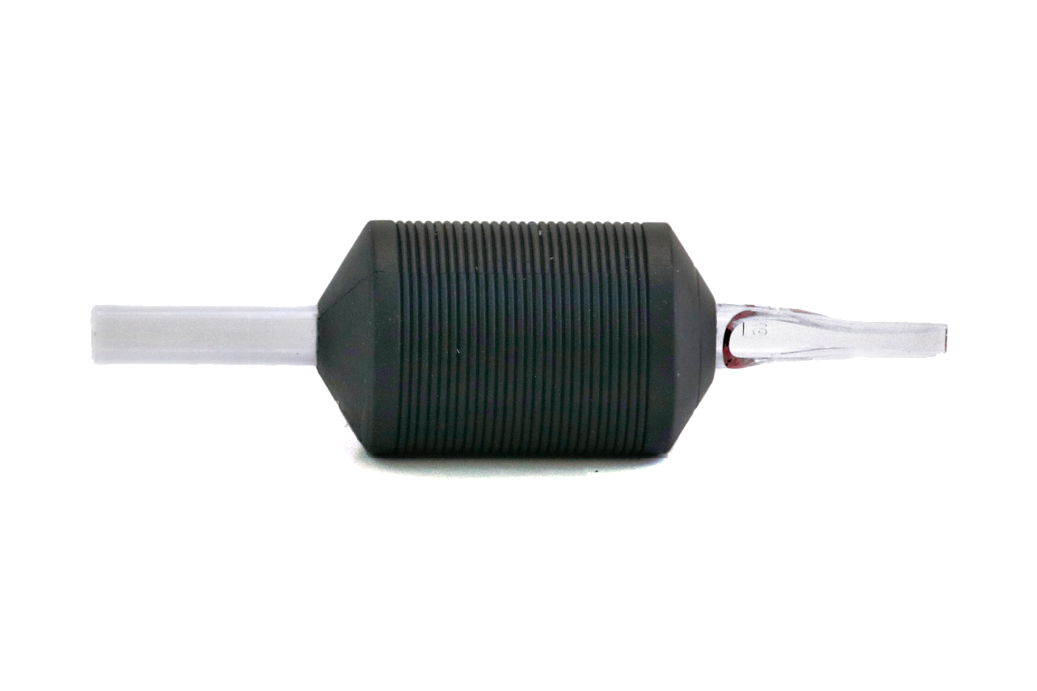 BEZTAT 1" MAGNUM TIP DISPOSABLE GRIP TUBES- BLACK FINE RIB