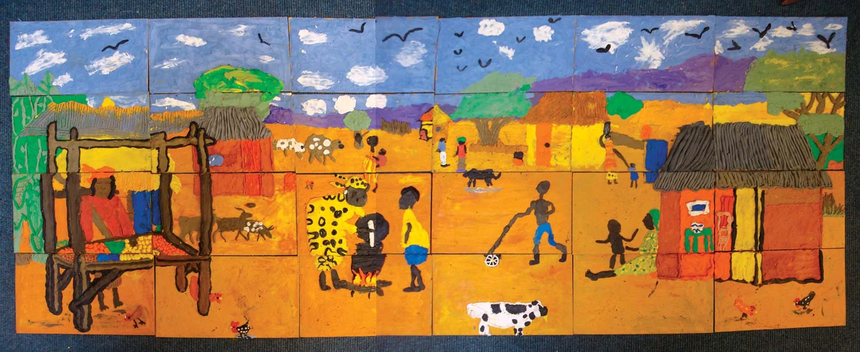 Kenyan plasticine sectional picture