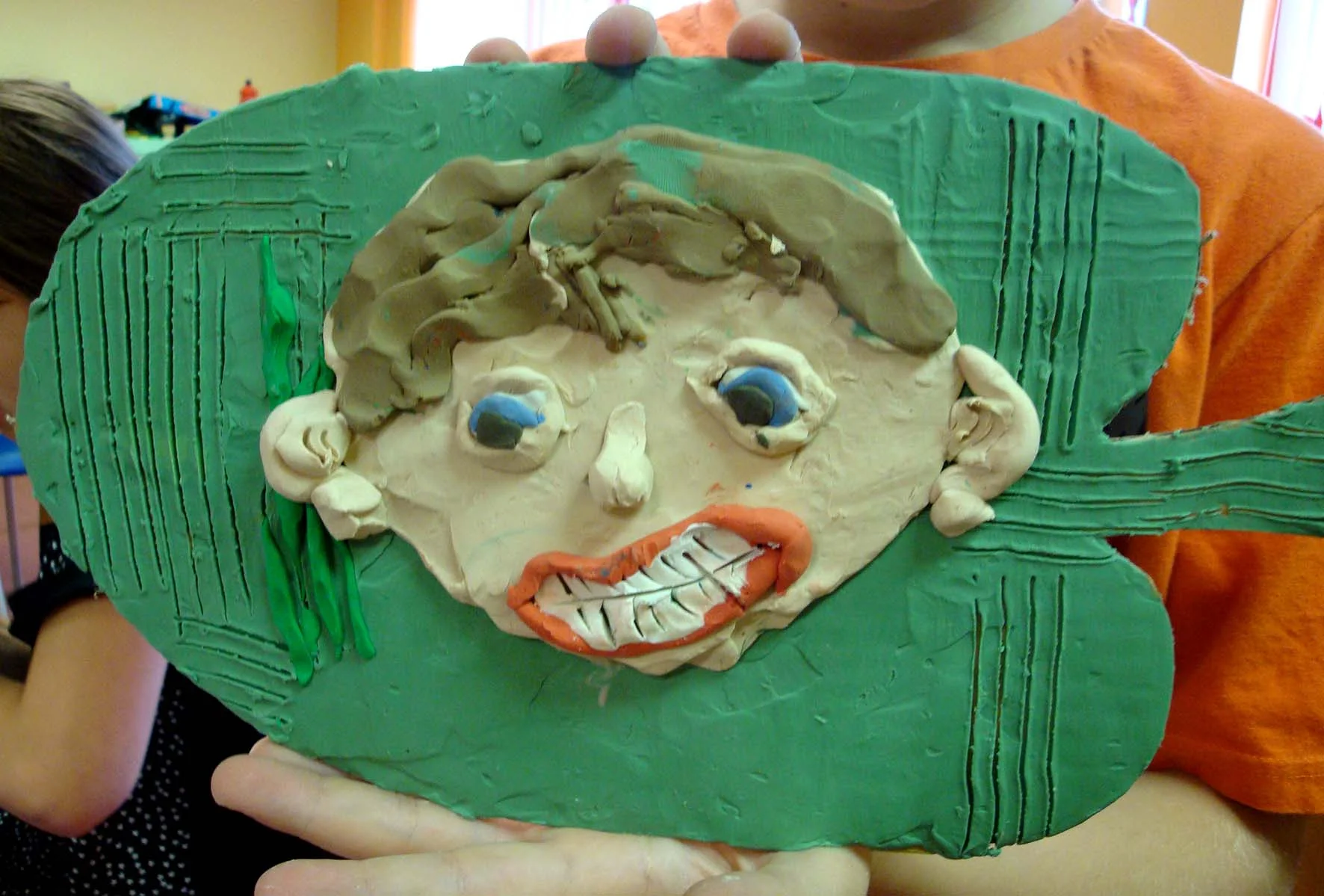 Kreative Kidz plasticine self portrait