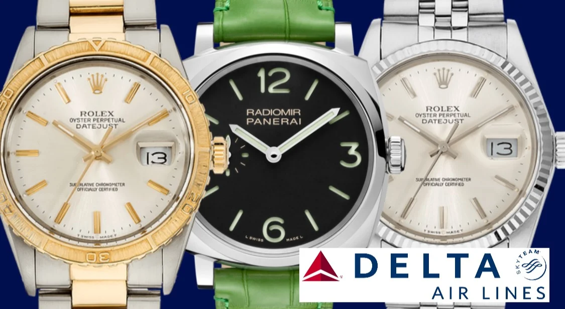 Watches Found in the Delta Sky Lounge, May 2019 - Rolex, Panarei