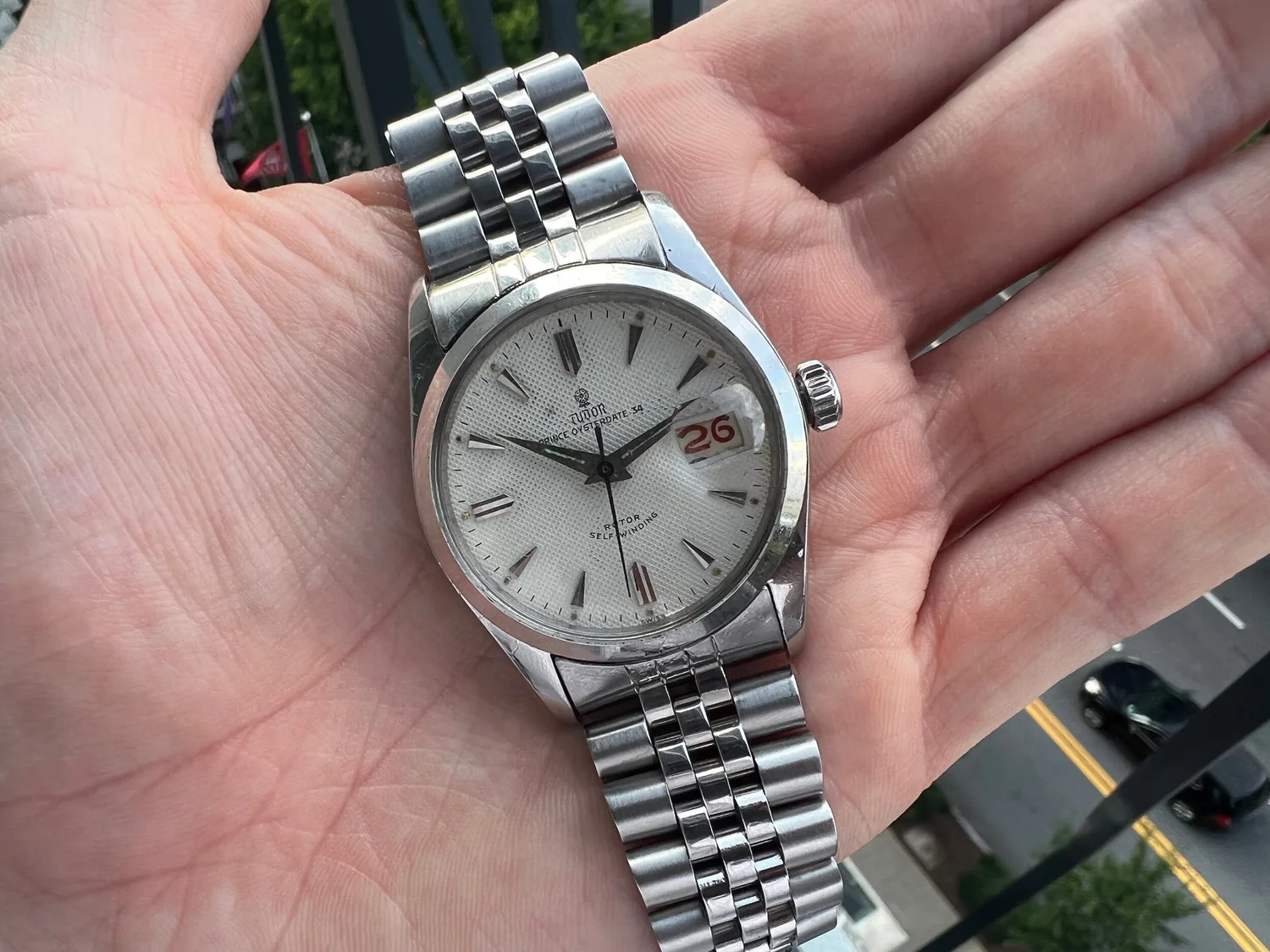 Tudor Prince Oysterdate 34 Life on the Wrist
