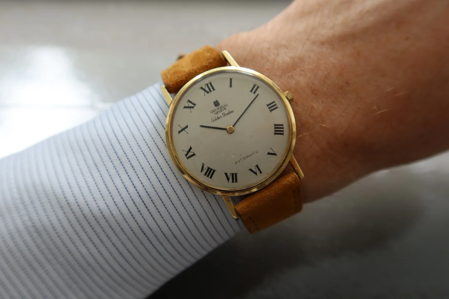 Universal Genève reference 166110/03 Golden Shadow Automatic