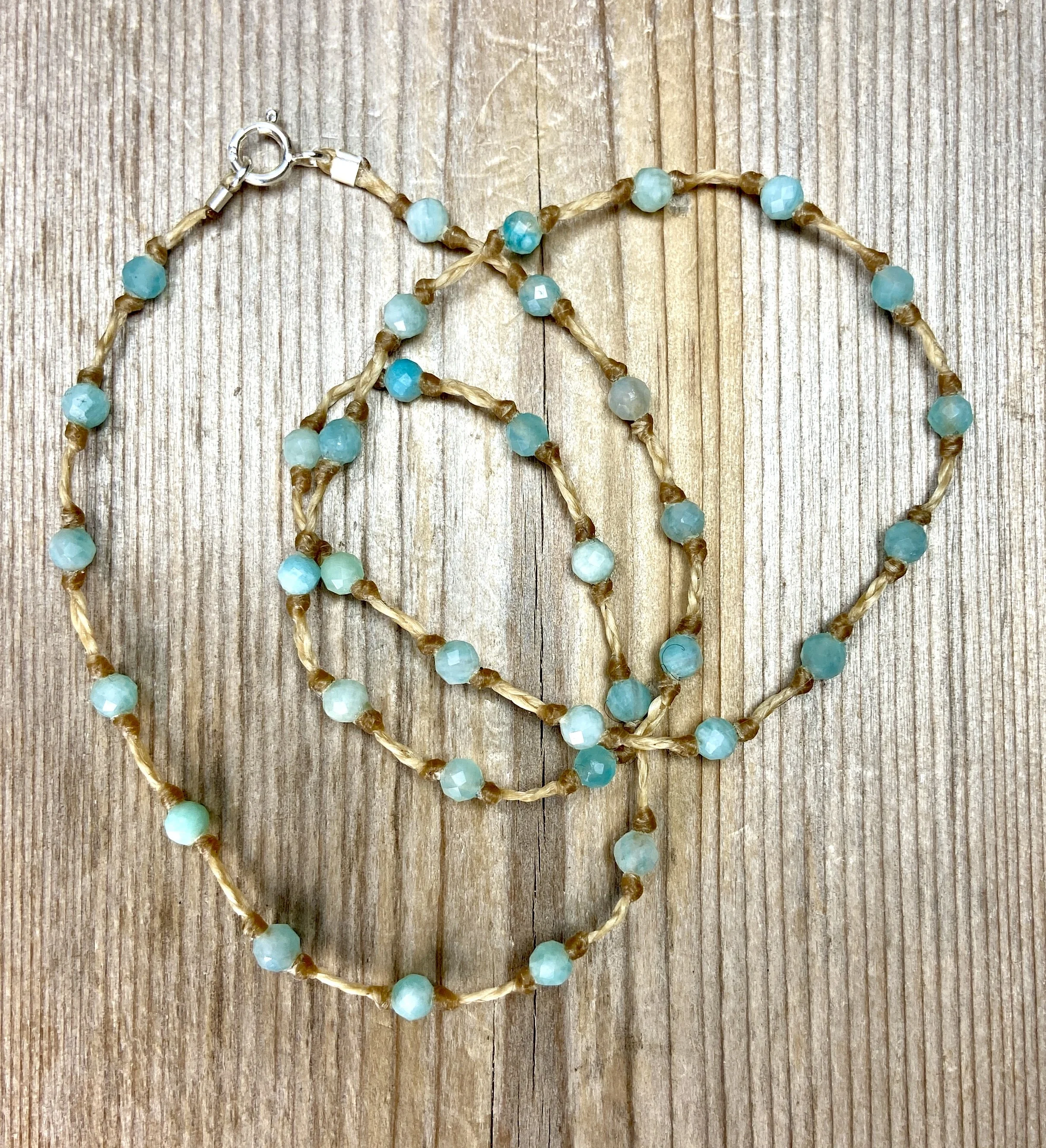 16" amazonite multi-stone necklace $70