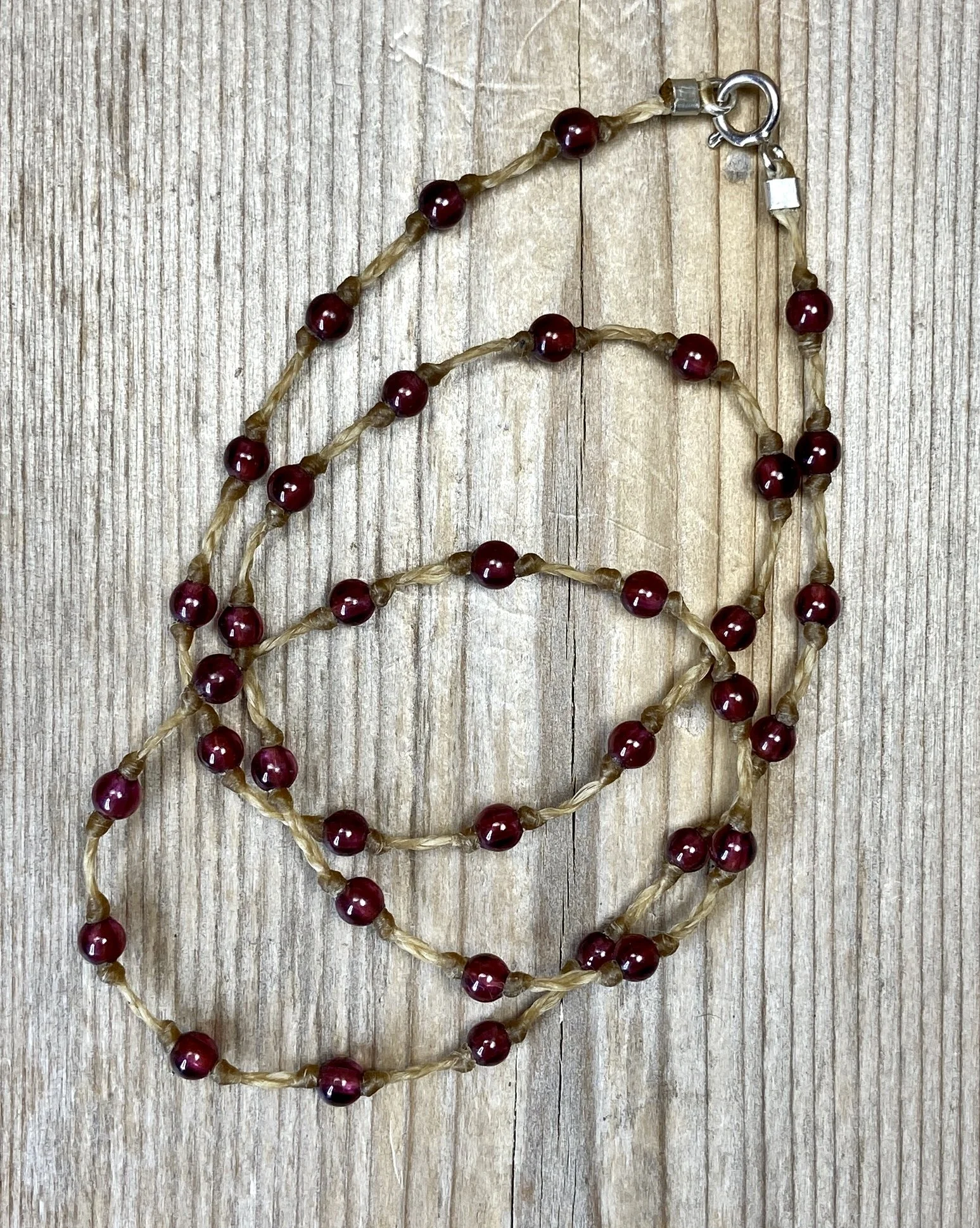 18" garnet multi-stone necklace $70