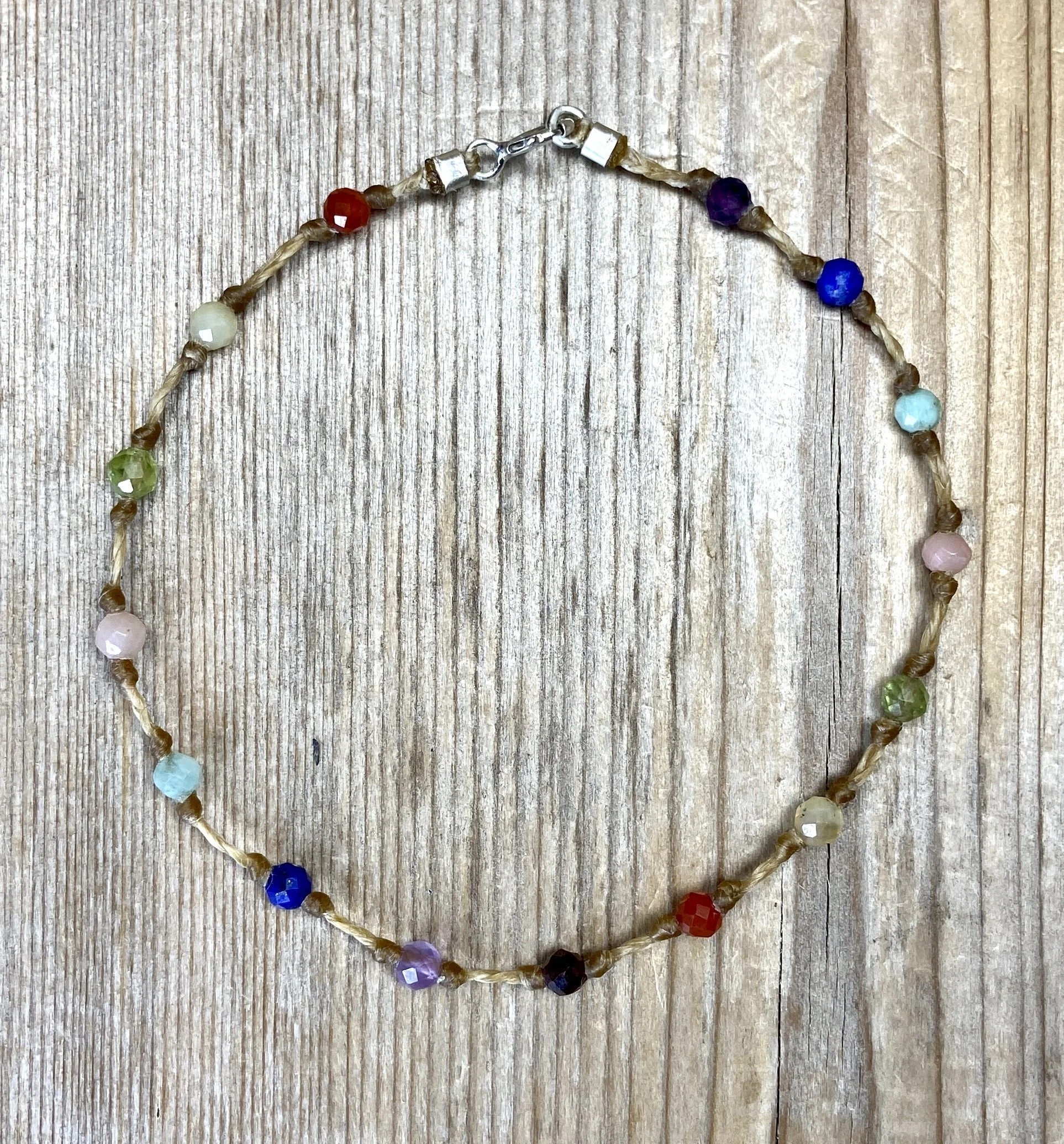 7" chakra multi-stone bracelet $45