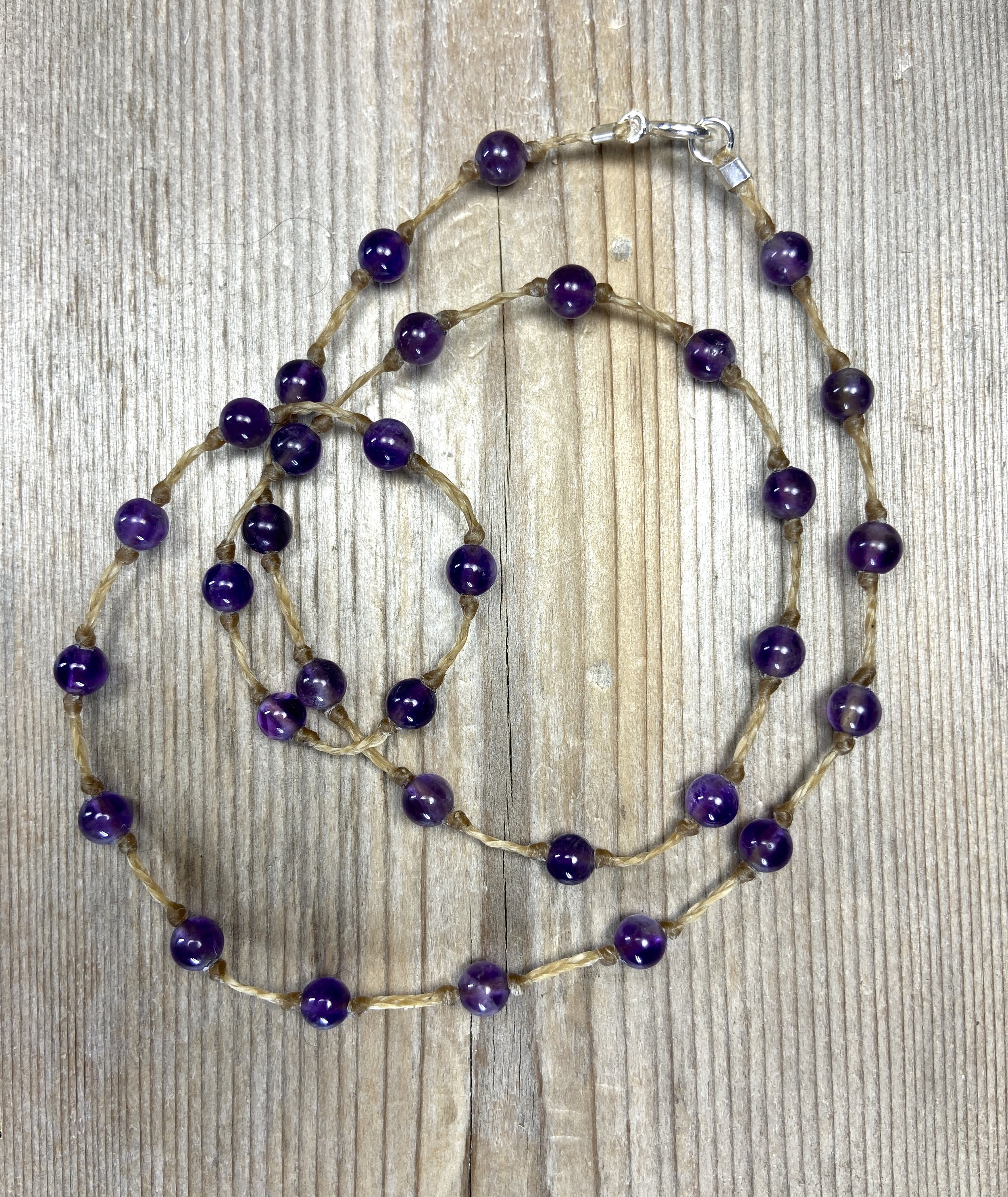 18" amethyst multi-stone necklace $70