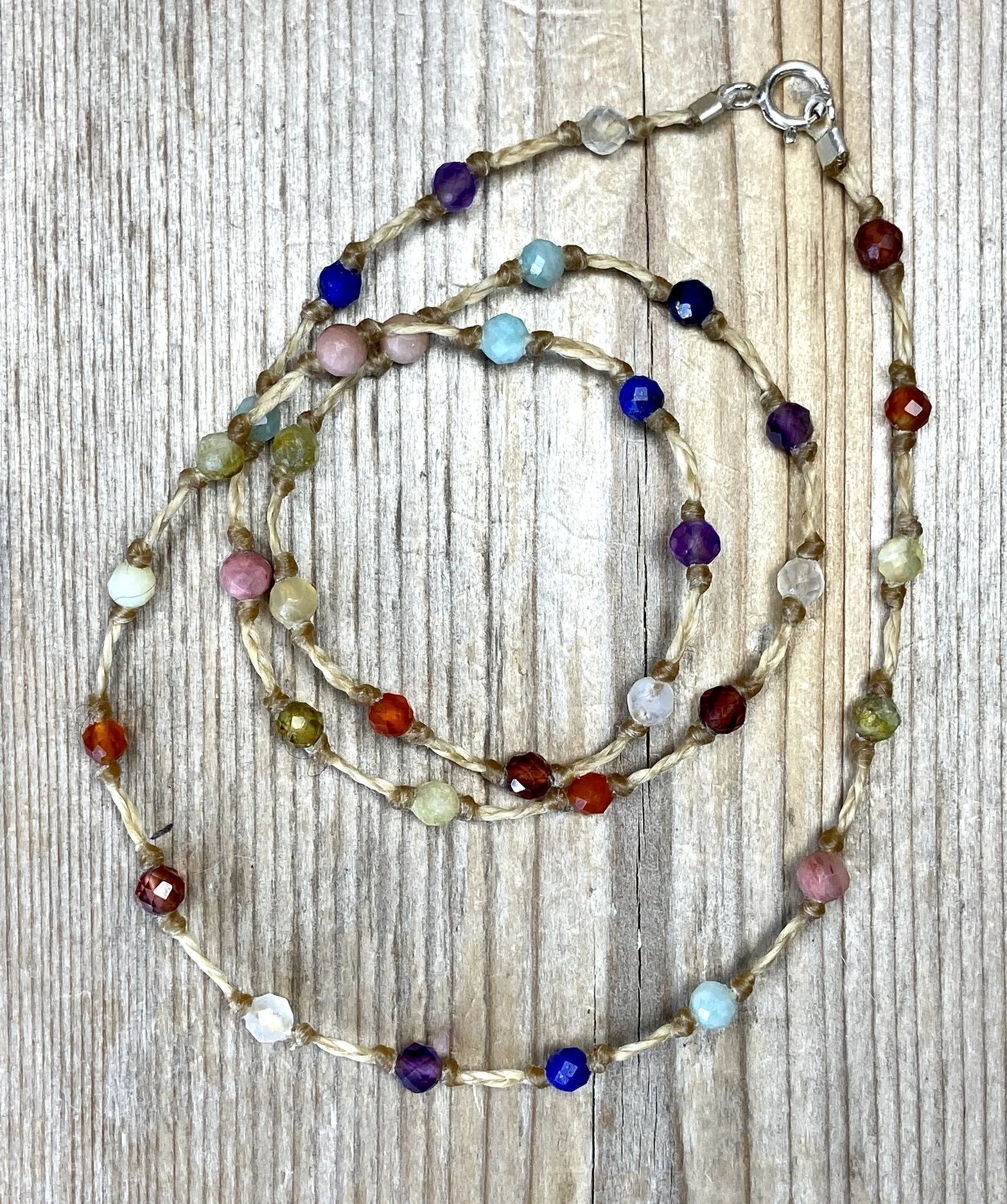 16" chakra multi-stone necklace $70