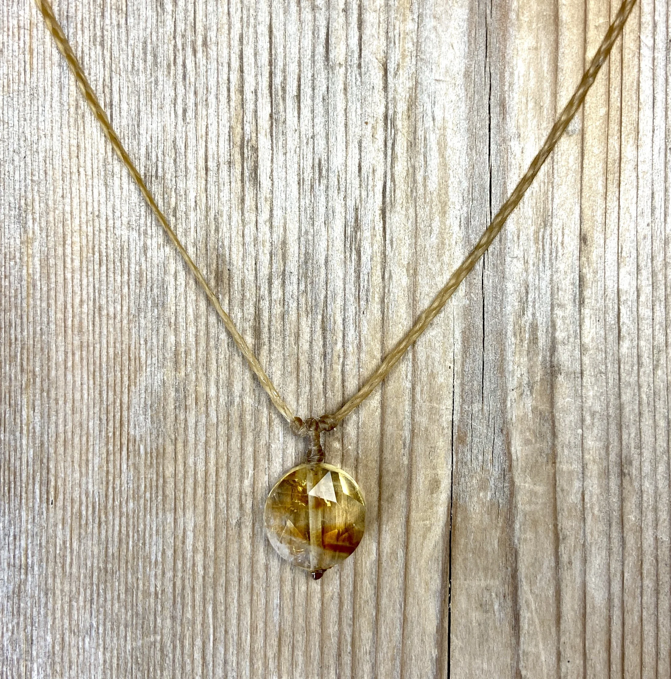 17" citrine necklace $40