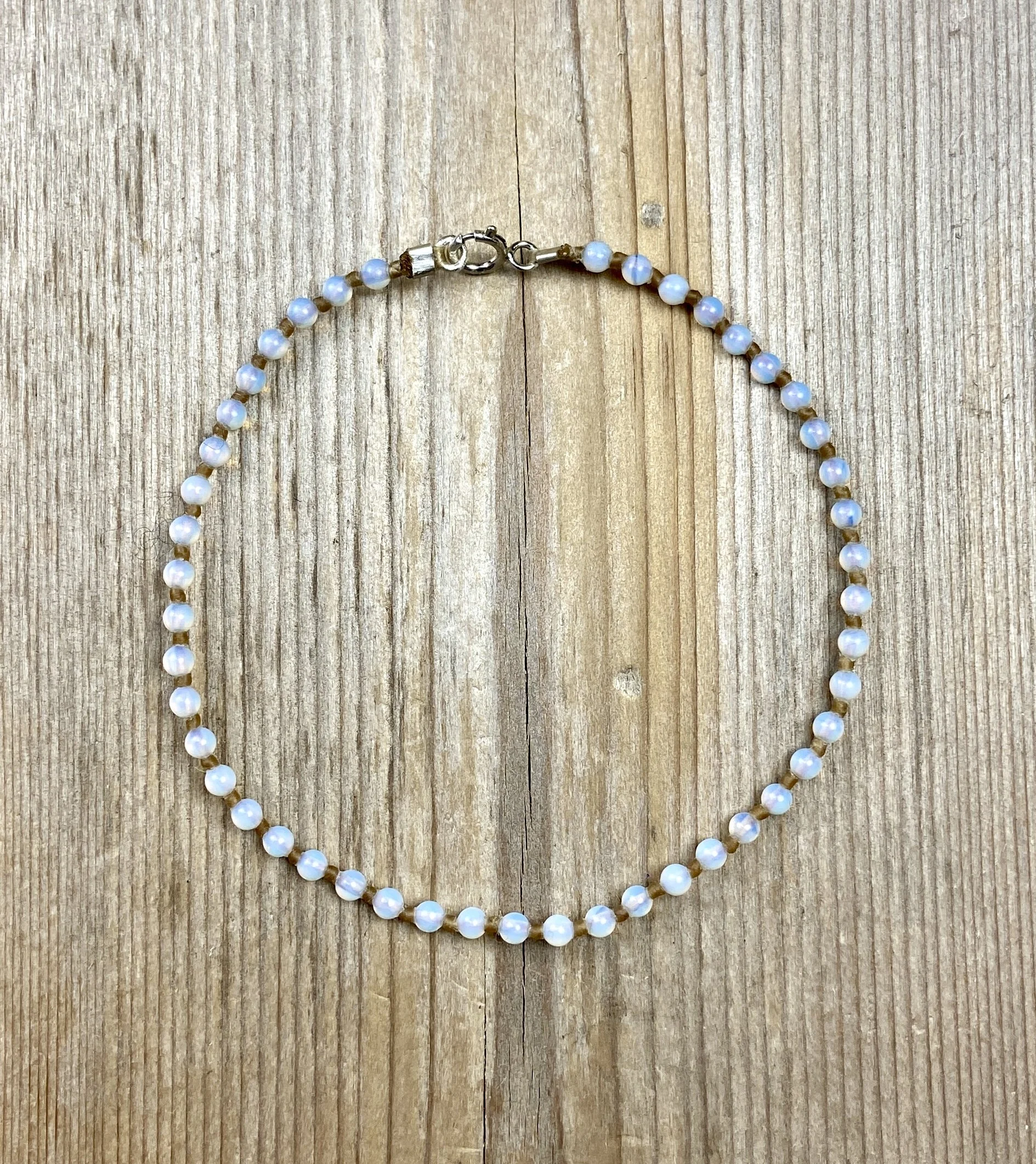 7" opalite knotted multi-stone bracelet $60
