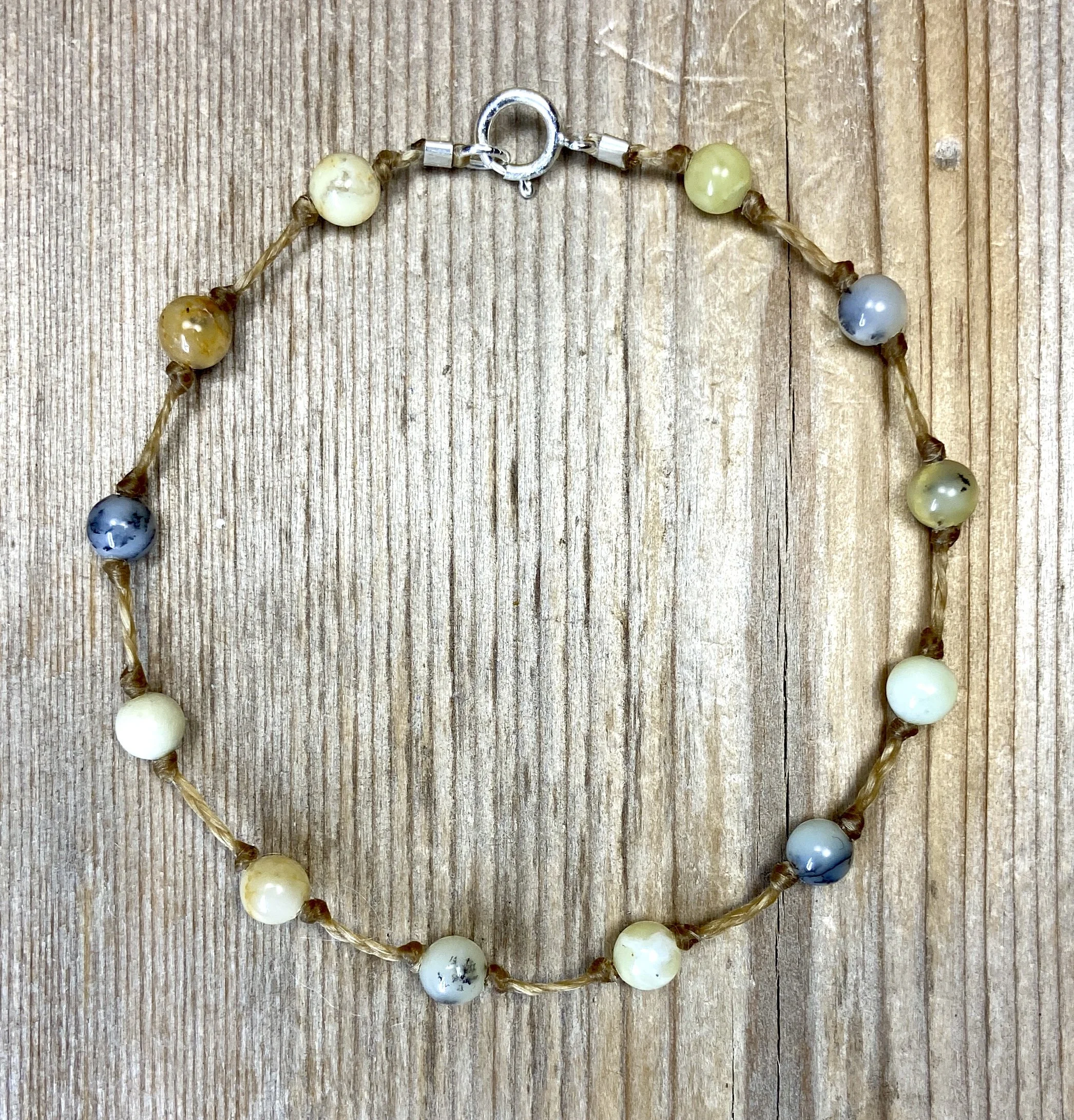 7" yellow opal multi-stone bracelet $40