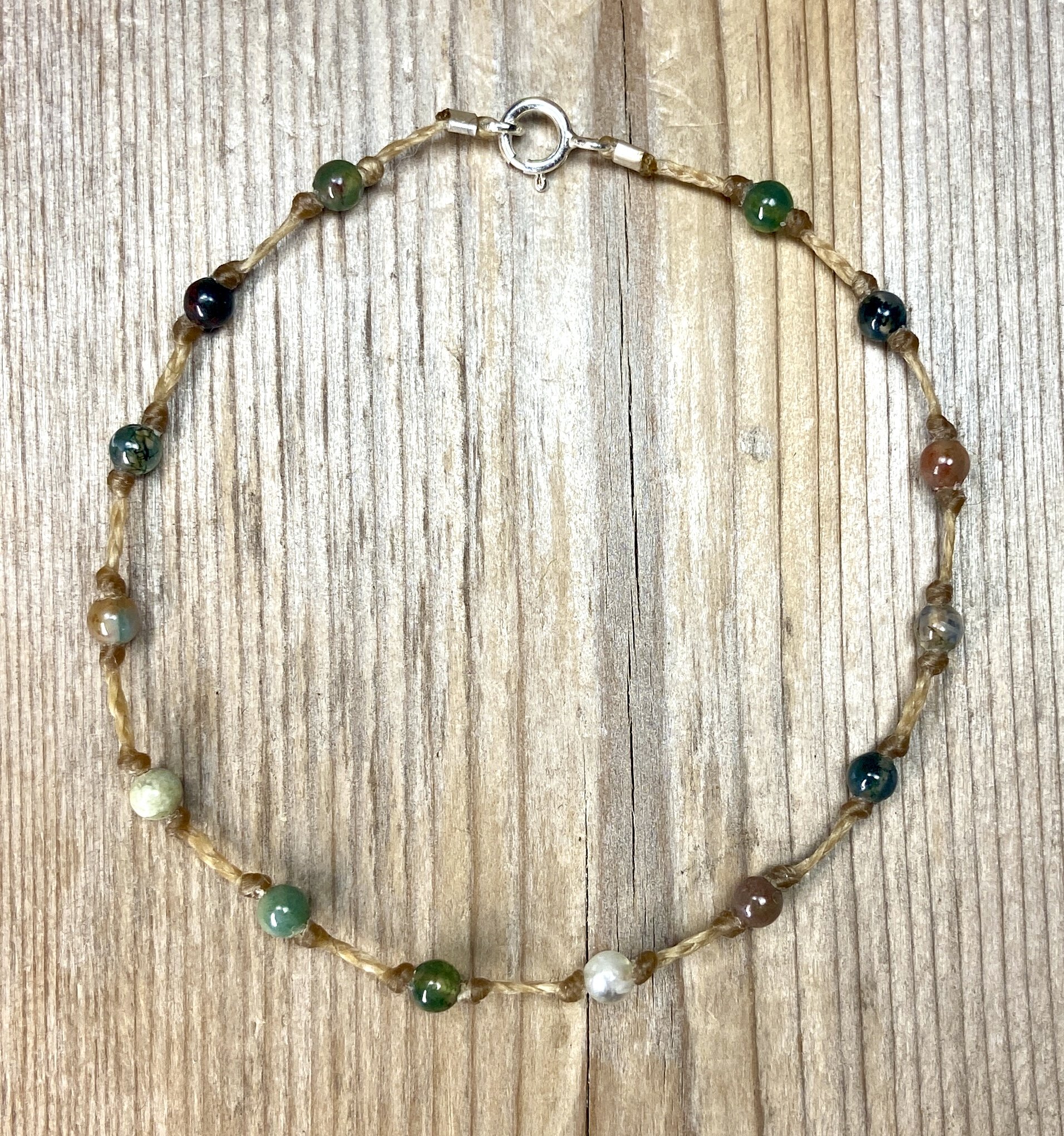 7" fancy jasper multi-stone bracelet $45