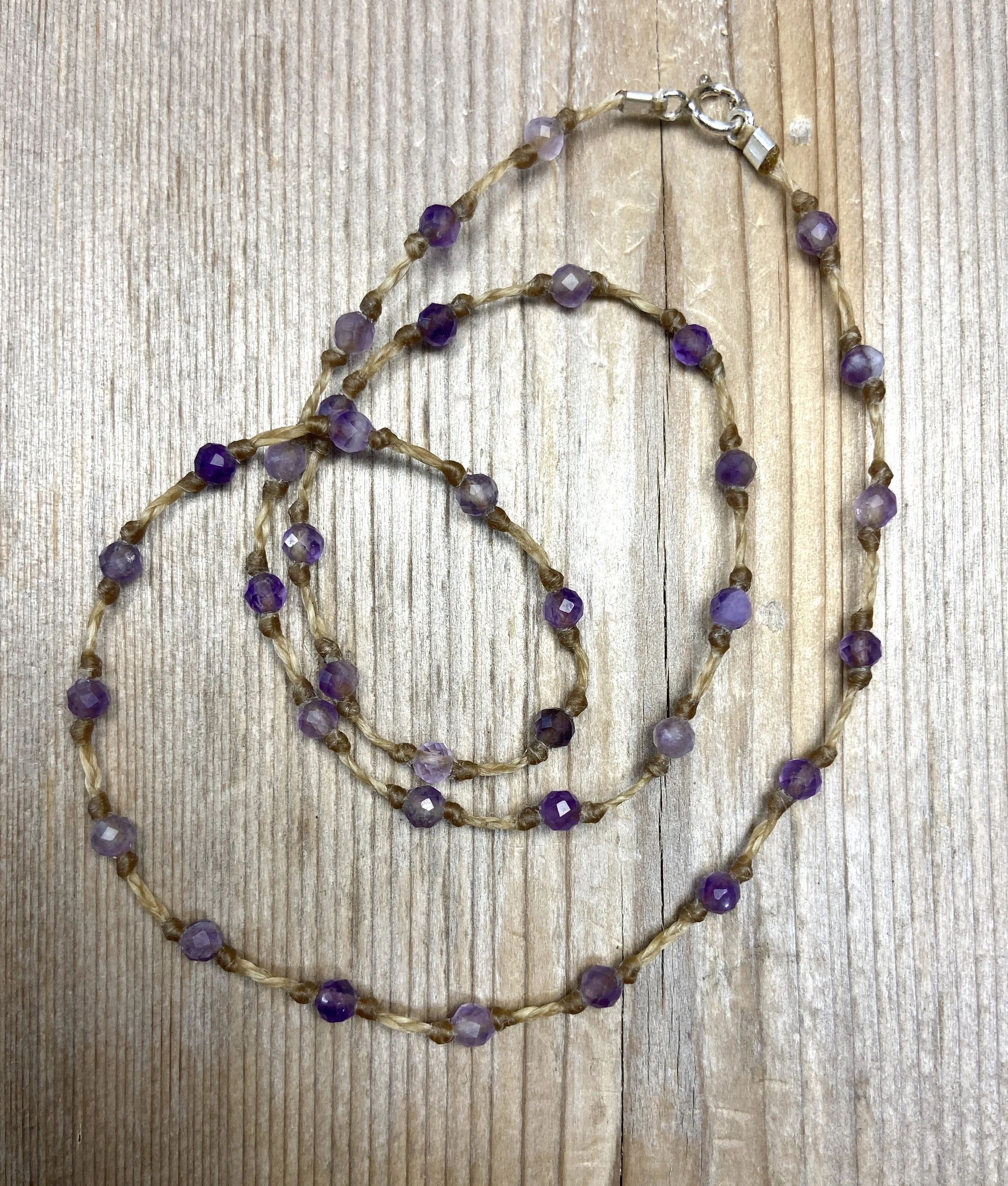 16" amethyst multi-stone necklace $70